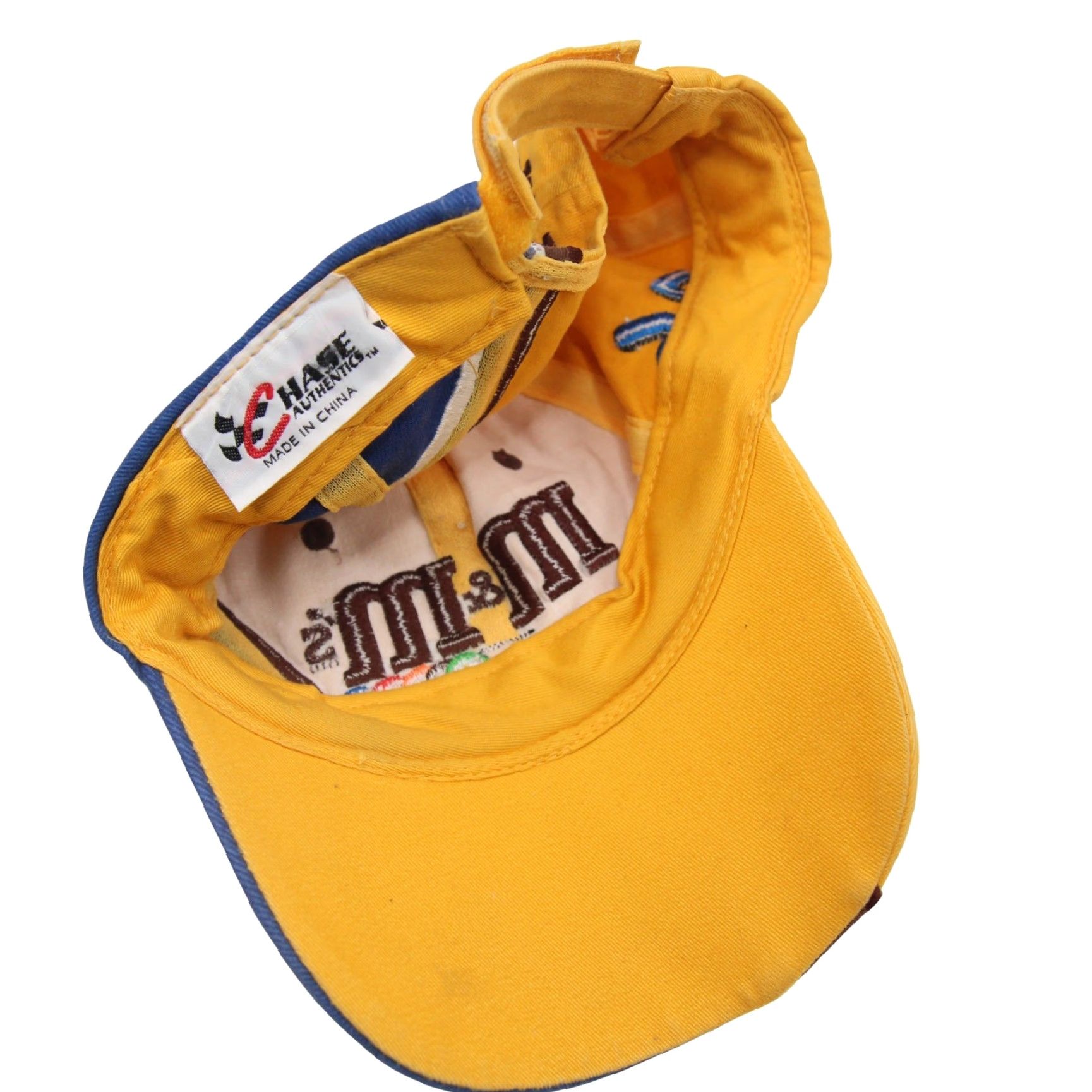 Chase Authentics VINTAGE Chase Authentics M&Ms Racing Team Split Hat Yellow Size ONE SIZE - 6 Thumbnail