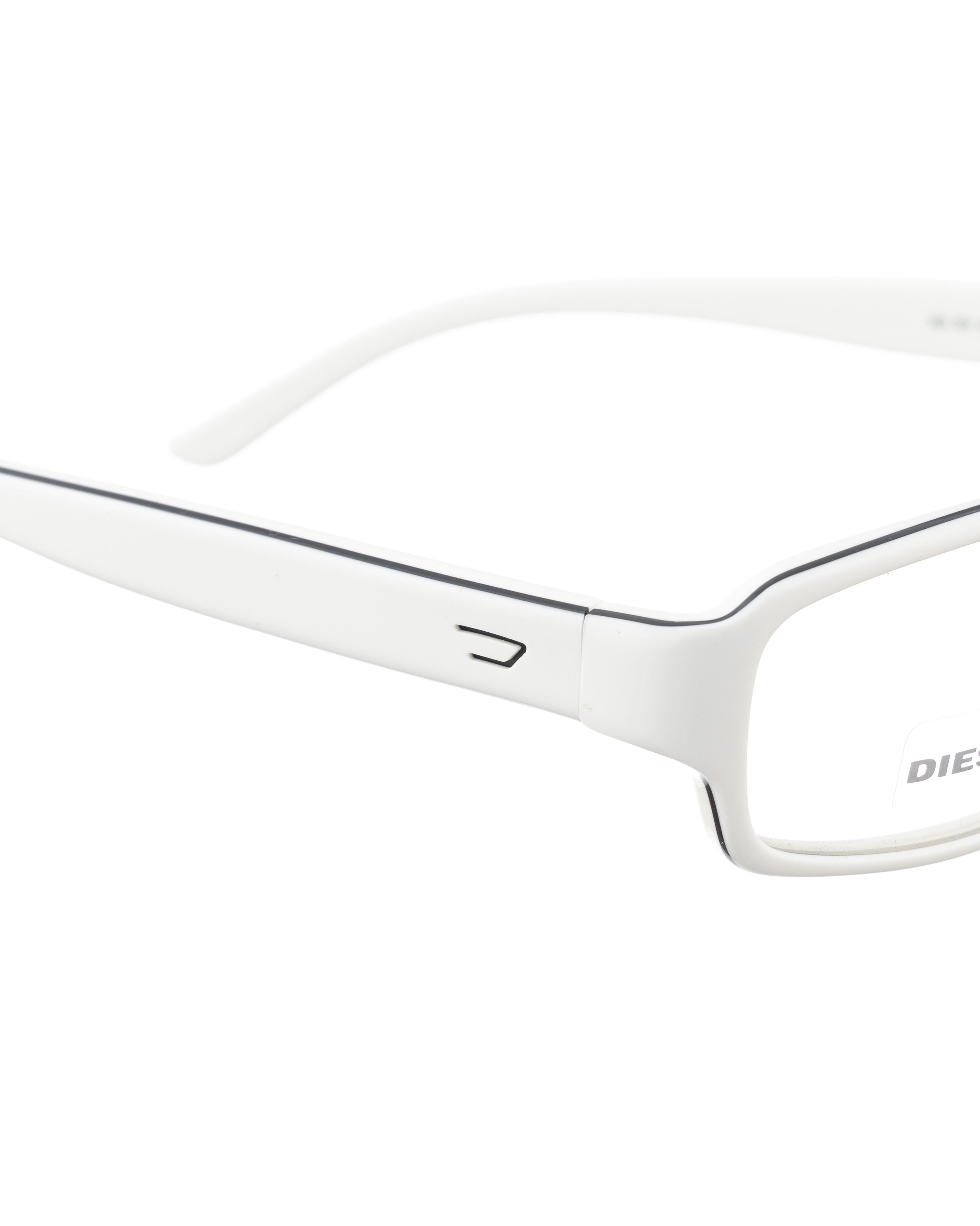 Diesel Diesel 00s White Plastic Glasses with Black Lines Size ONE SIZE - 3 Thumbnail