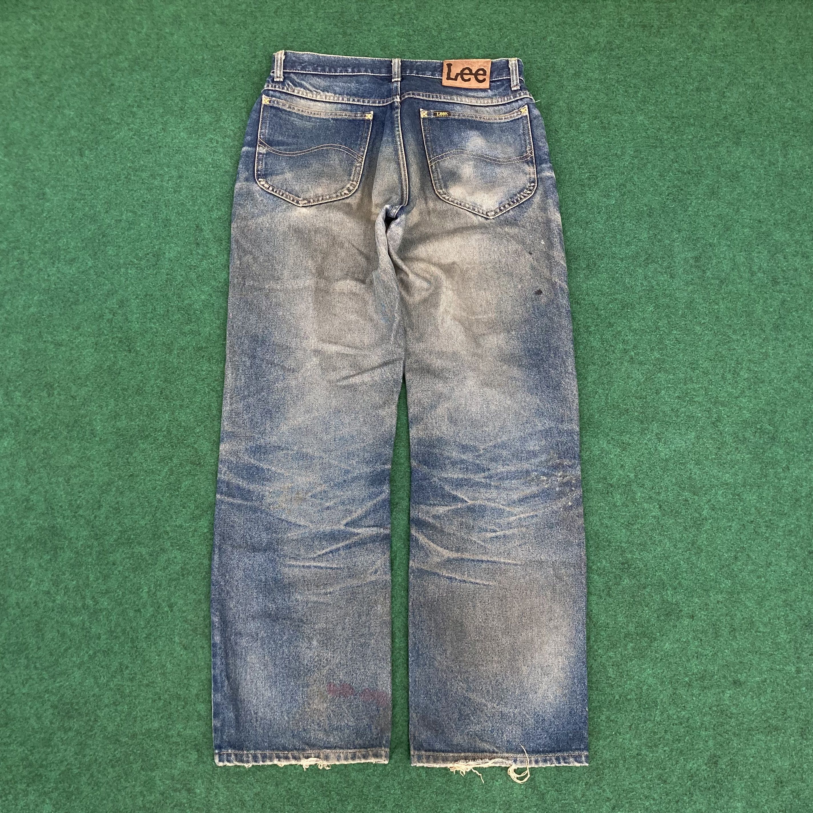Lee Vintage Lee Faded Distressed Ripped Sz 30 Denim Jeans Size US 30 / EU 46 - 17 Thumbnail