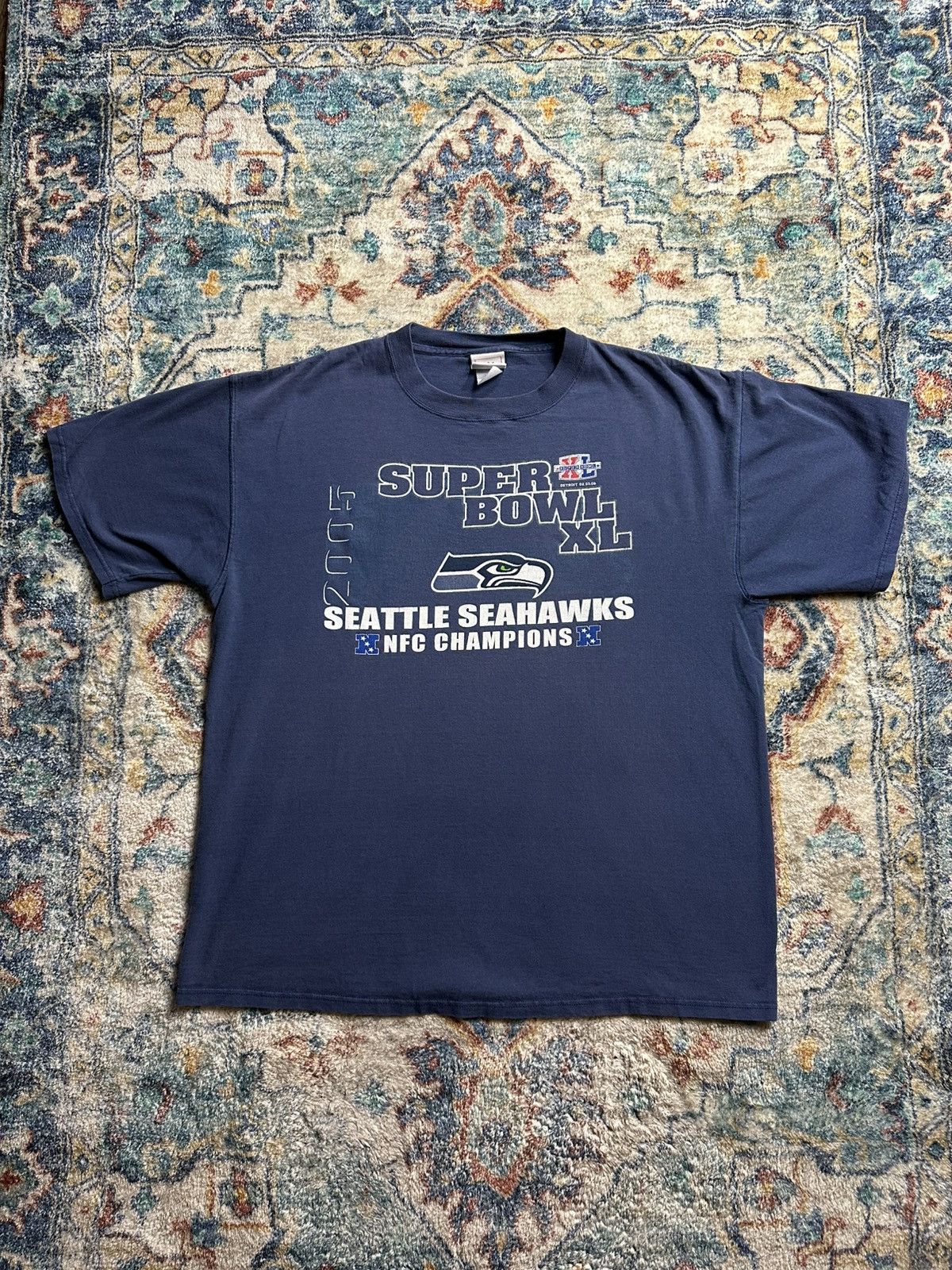NFL × Vintage Vintage NFL Seattle Seahawks Super Bowl T-shirt Size XXL Size US XXL / EU 58 / 5 - 1 Thumbnail