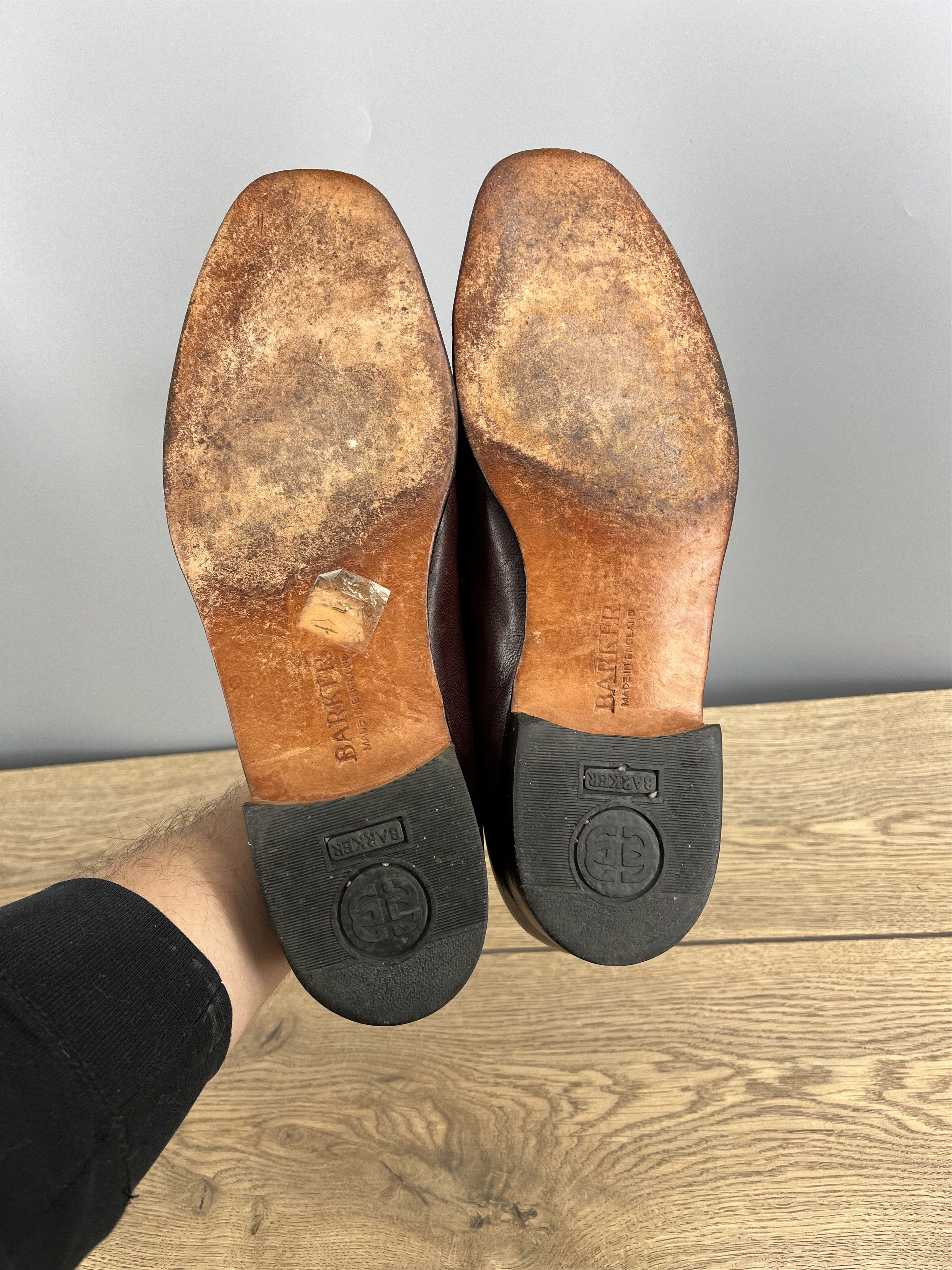 Barker Barker England Vintage Oxblood Leather Loafers UK 9.5 Size US 9.5 / EU 42-43 - 8 Thumbnail