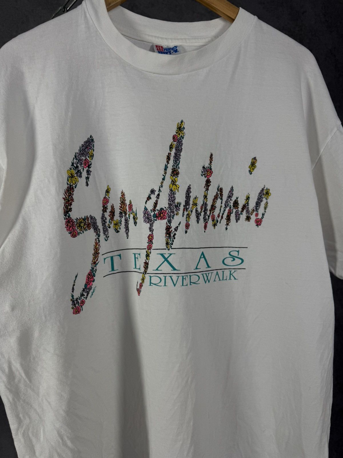 Vintage San Antonio Texas 1993 made in USA hanes vintage tee Size US XL / EU 56 / 4 - 3 Thumbnail