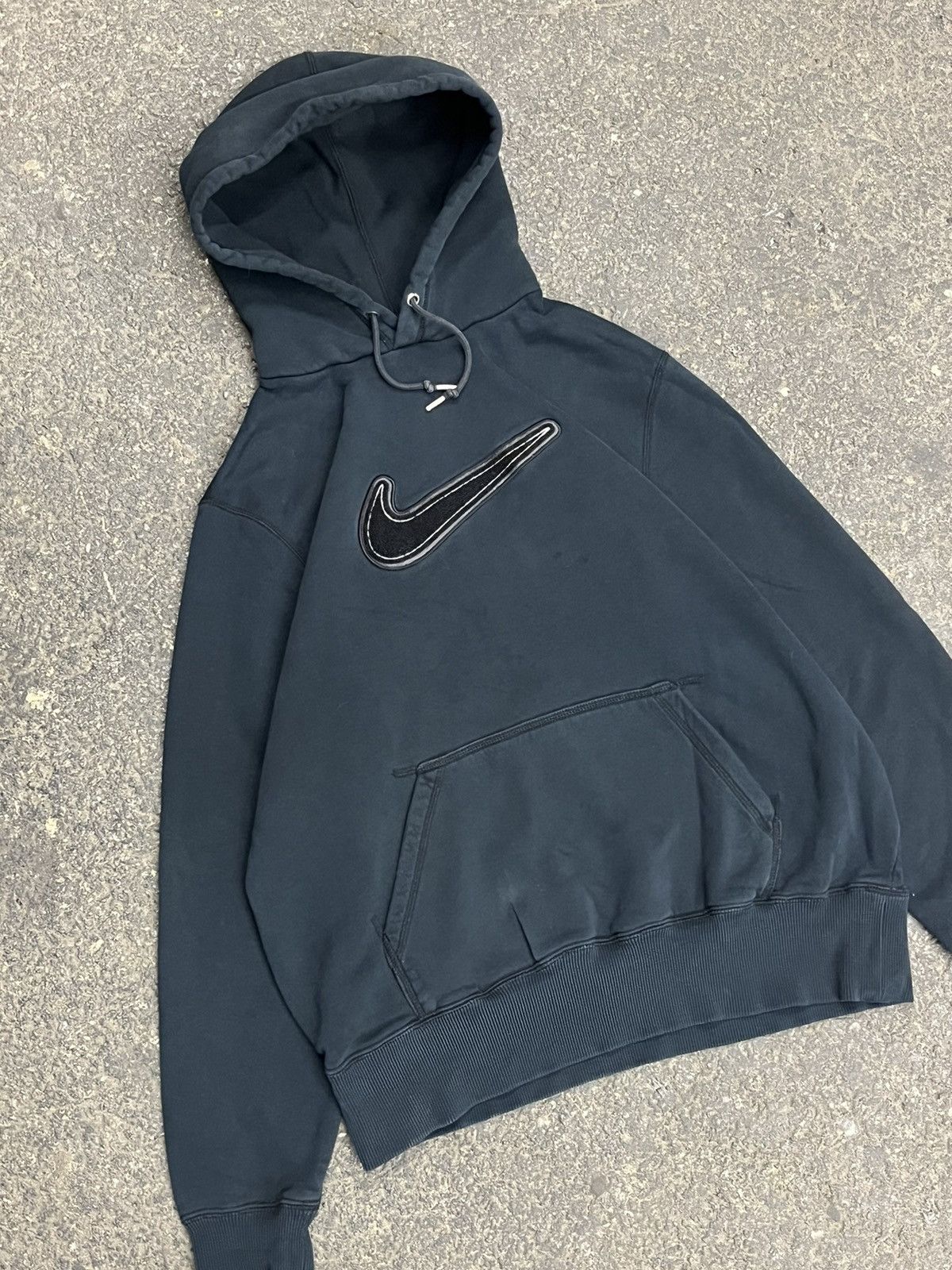 Nike × Vintage Nike big swoosh center swoosh hoodie vintage y2k streetwear Size US L / EU 52-54 / 3 - 2 Thumbnail