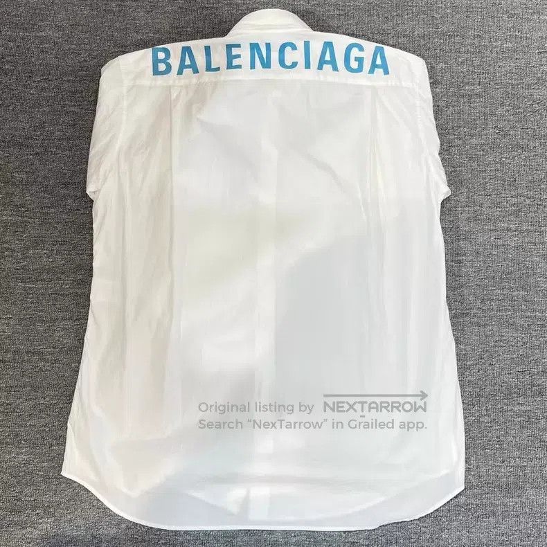 Balenciaga Balenciaga size 39 Back Logo Shirt Size US S / EU 44-46 / 1 - 2 Thumbnail