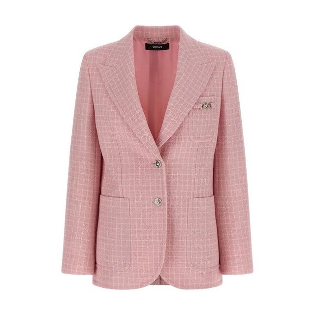 Versace VERSACE Medusa 95 Wool Pink Blazer Jacket New & Authentic (W Size M / US 6-8 / IT 42-44 - 1 Thumbnail
