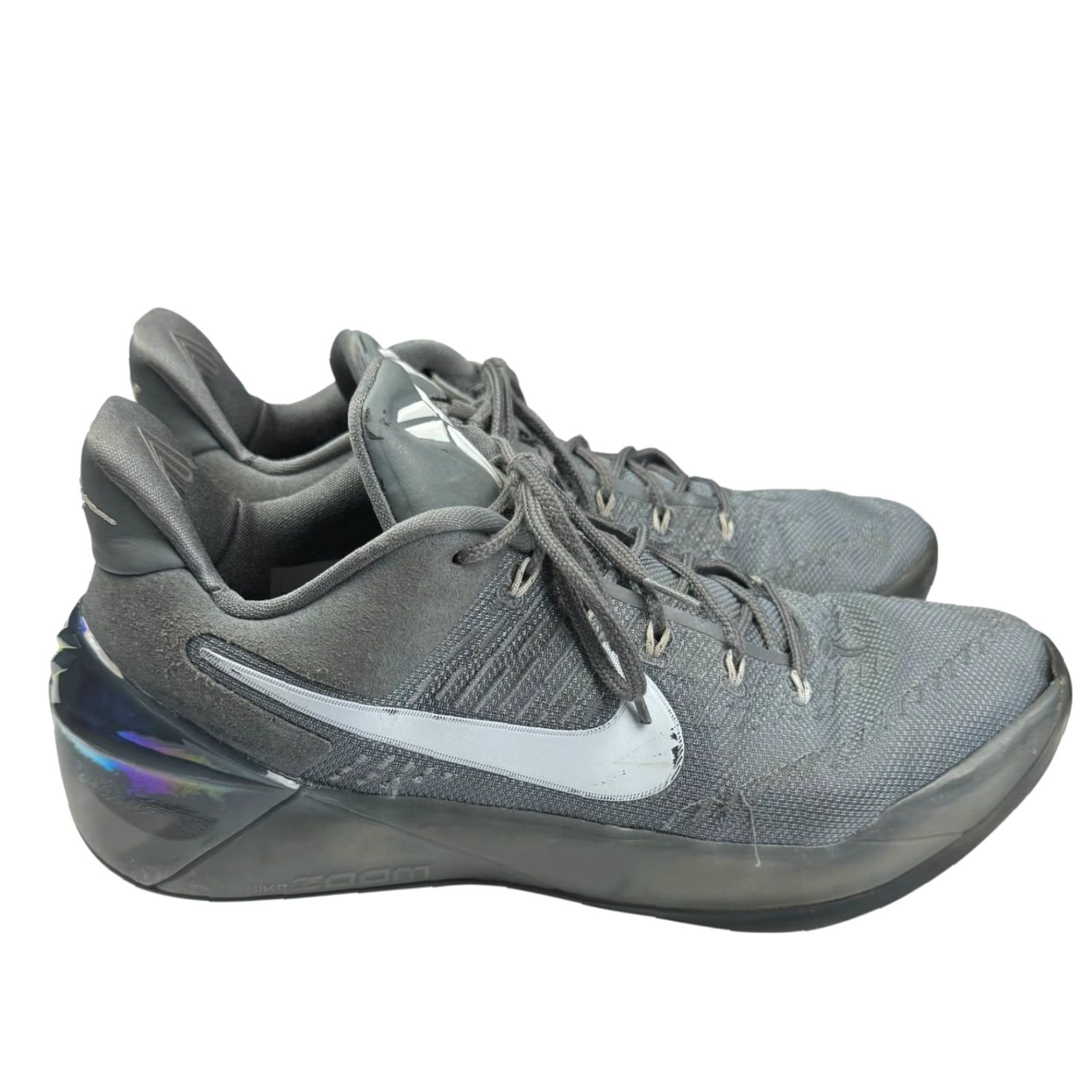 Nike Nike Kobe A.D. Sneaker, Cool Grey 2016 Lace Up, Men 8.5 US / 42 EU, Gray, Nike Kobe A.D., Athletic, Casual, Mens Size US 9 / EU 42 - 4 Thumbnail
