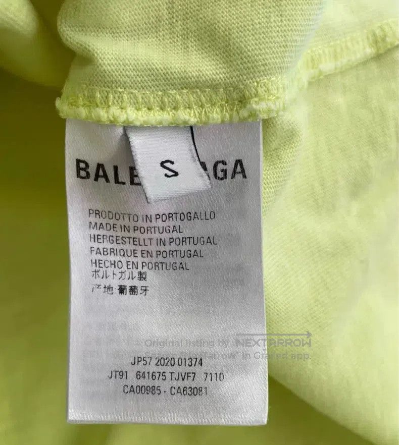 Balenciaga Balenciaga Fluorescent Cola Short Sleeve, Size S Size US S / EU 44-46 / 1 - 4 Thumbnail