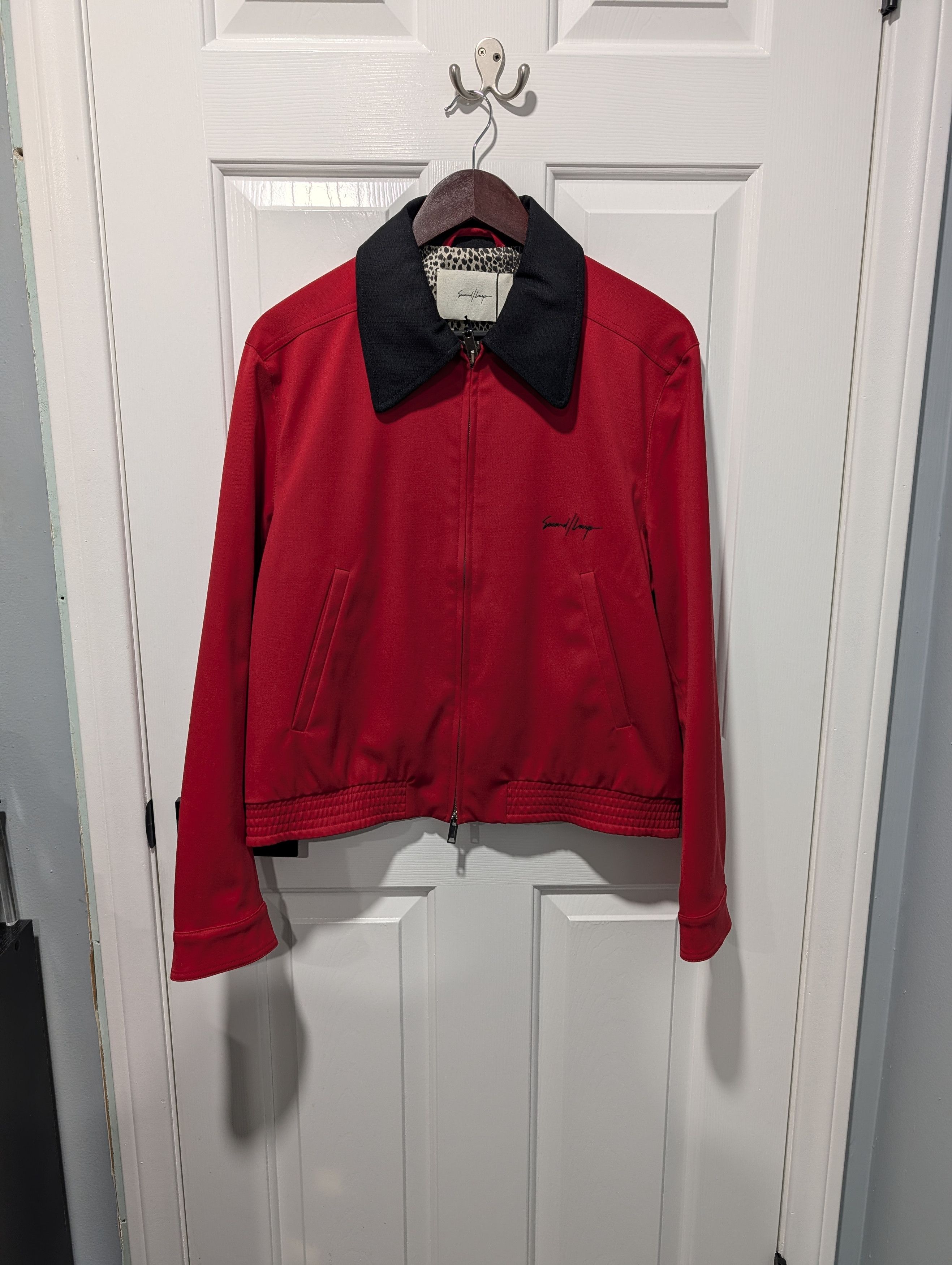 Second/Layer Second/Layer Ricky Jacket - Red Wool - Made in Italy - NWT Size US M / EU 48-50 / 2 - 1 Thumbnail