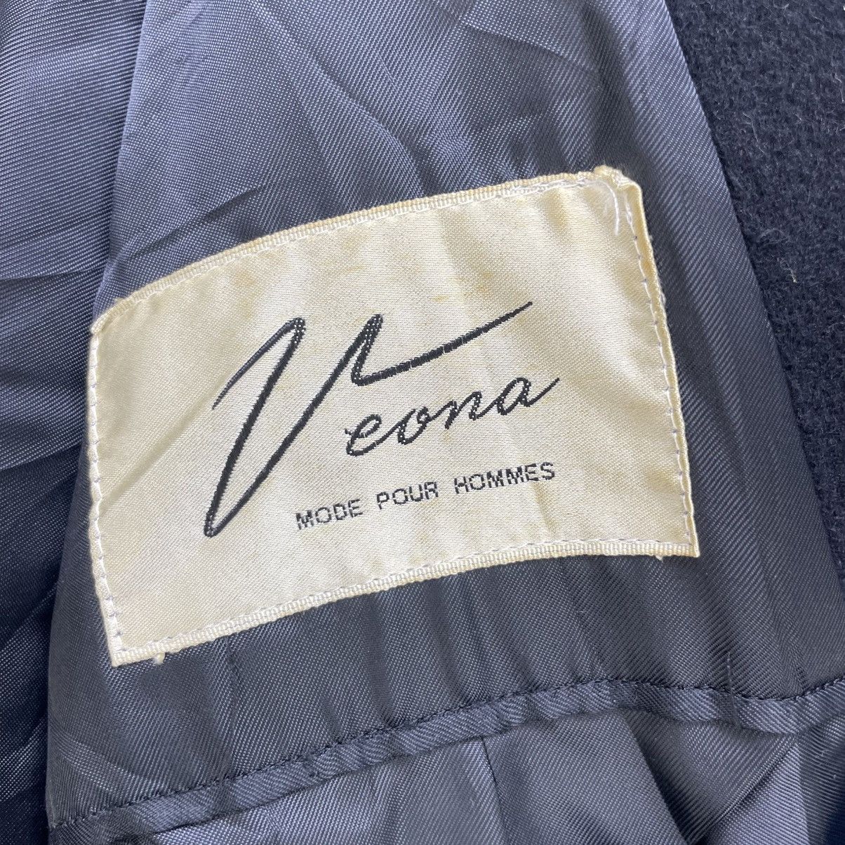 Yohji Yamamoto 💥Vintage Veona Long Coat Double Breast Mode Pour Homme Size US L / EU 52-54 / 3 - 4 Thumbnail