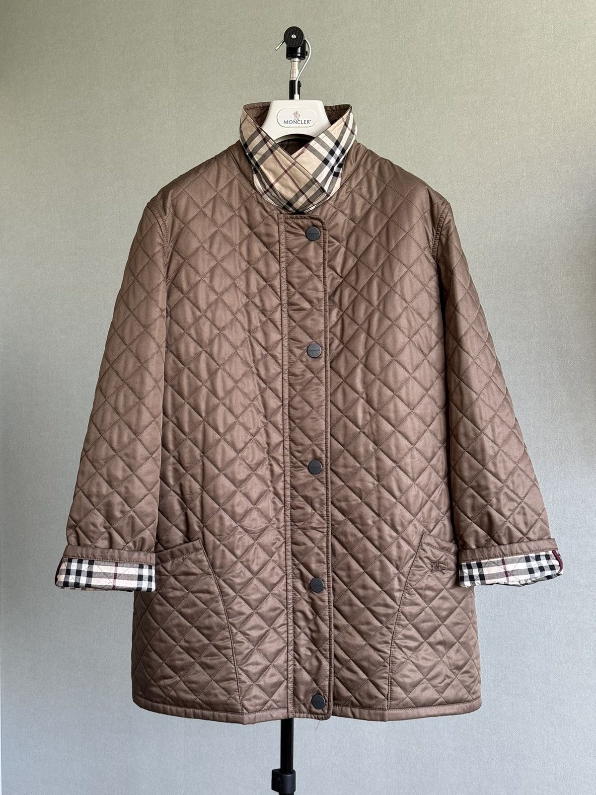Burberry × Vintage Burberry quilted jacket Size XL / US 12-14 / IT 48-50 - 1 Thumbnail