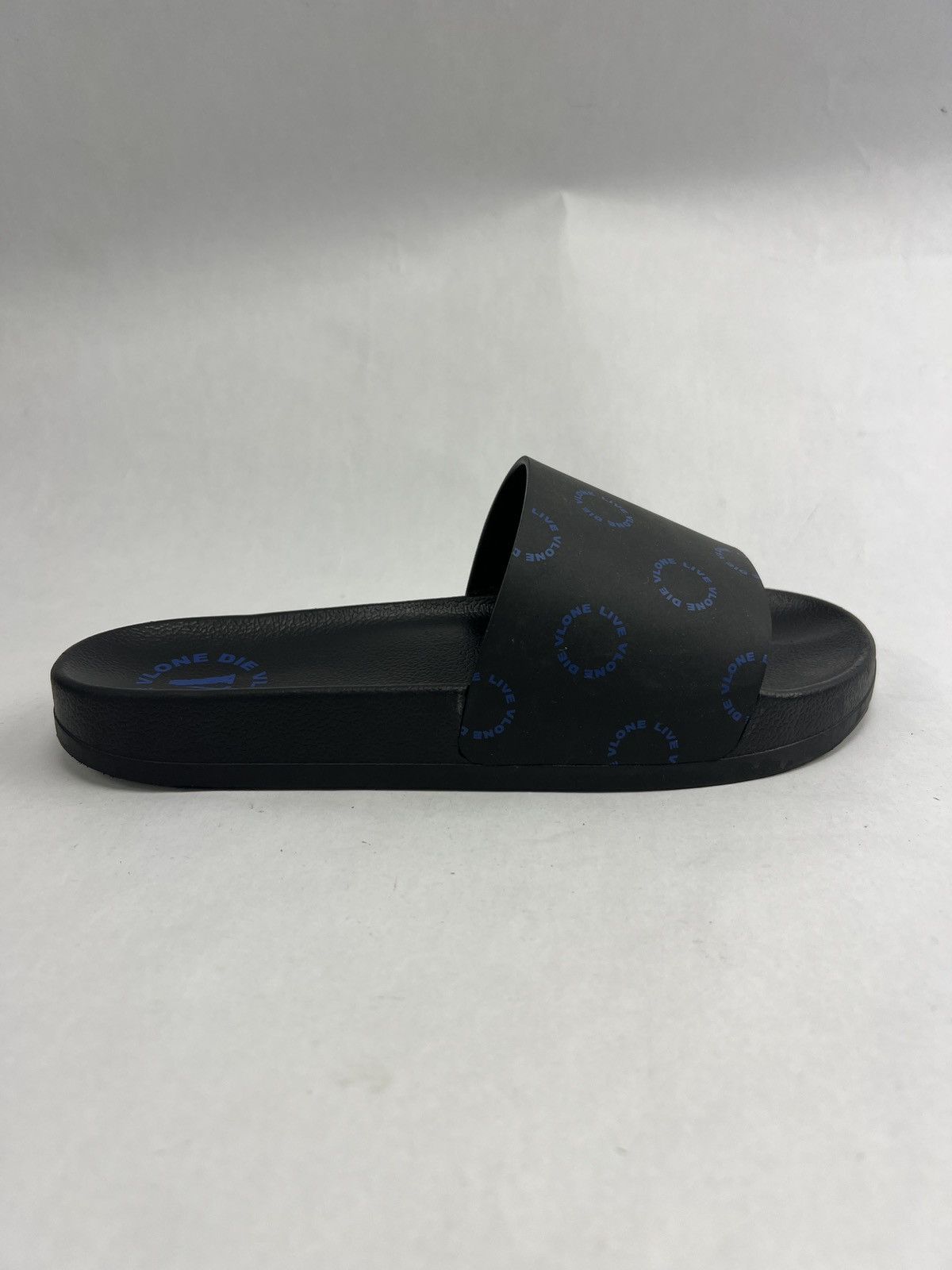 image of Vlone Friends & Family Slides in Black, Men's (Size 8)