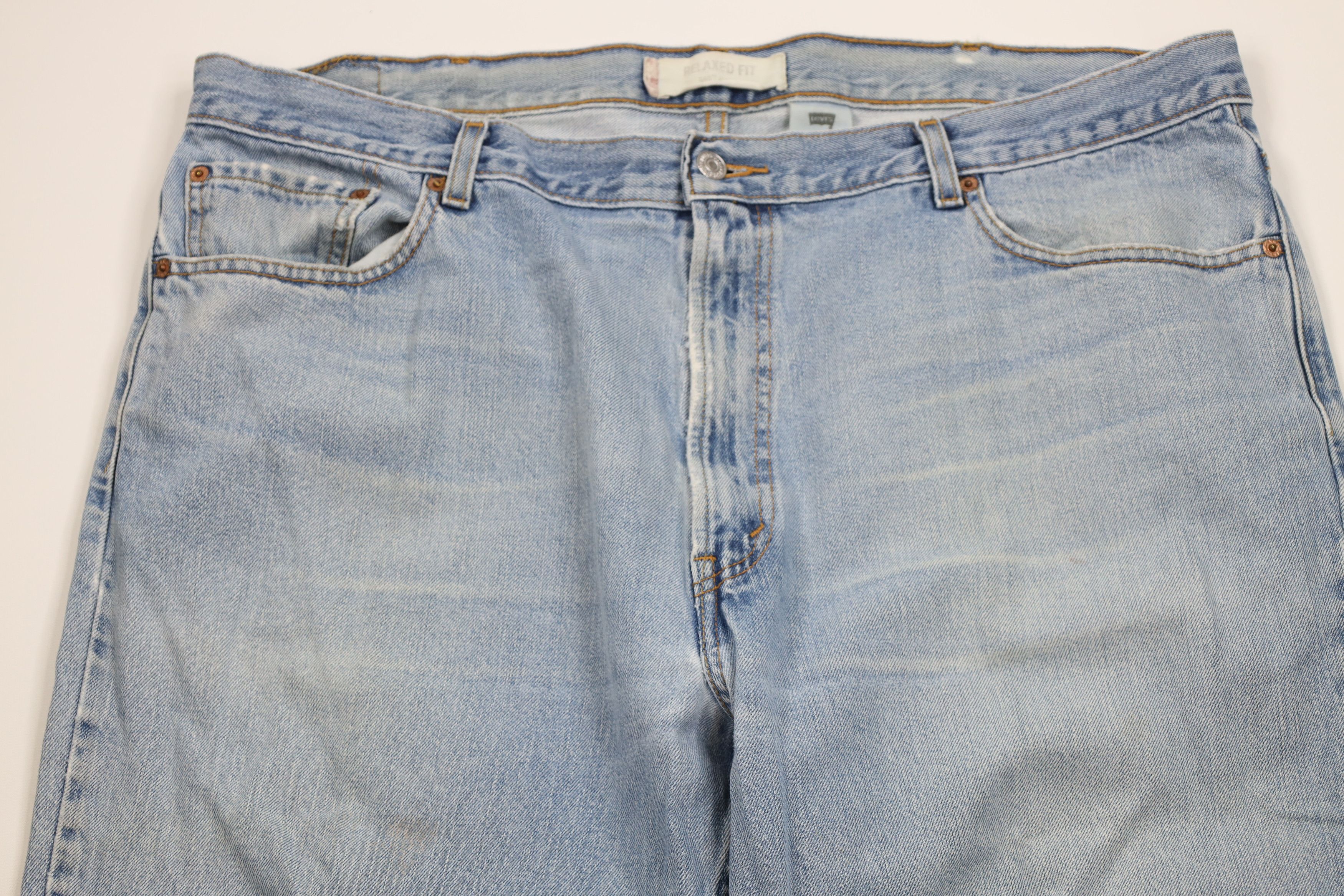 Levi's Vintage Y2K 2003 Levis 550 Relaxed Fit Denim Jeans Blue Size US 42 / EU 58 - 2 Thumbnail