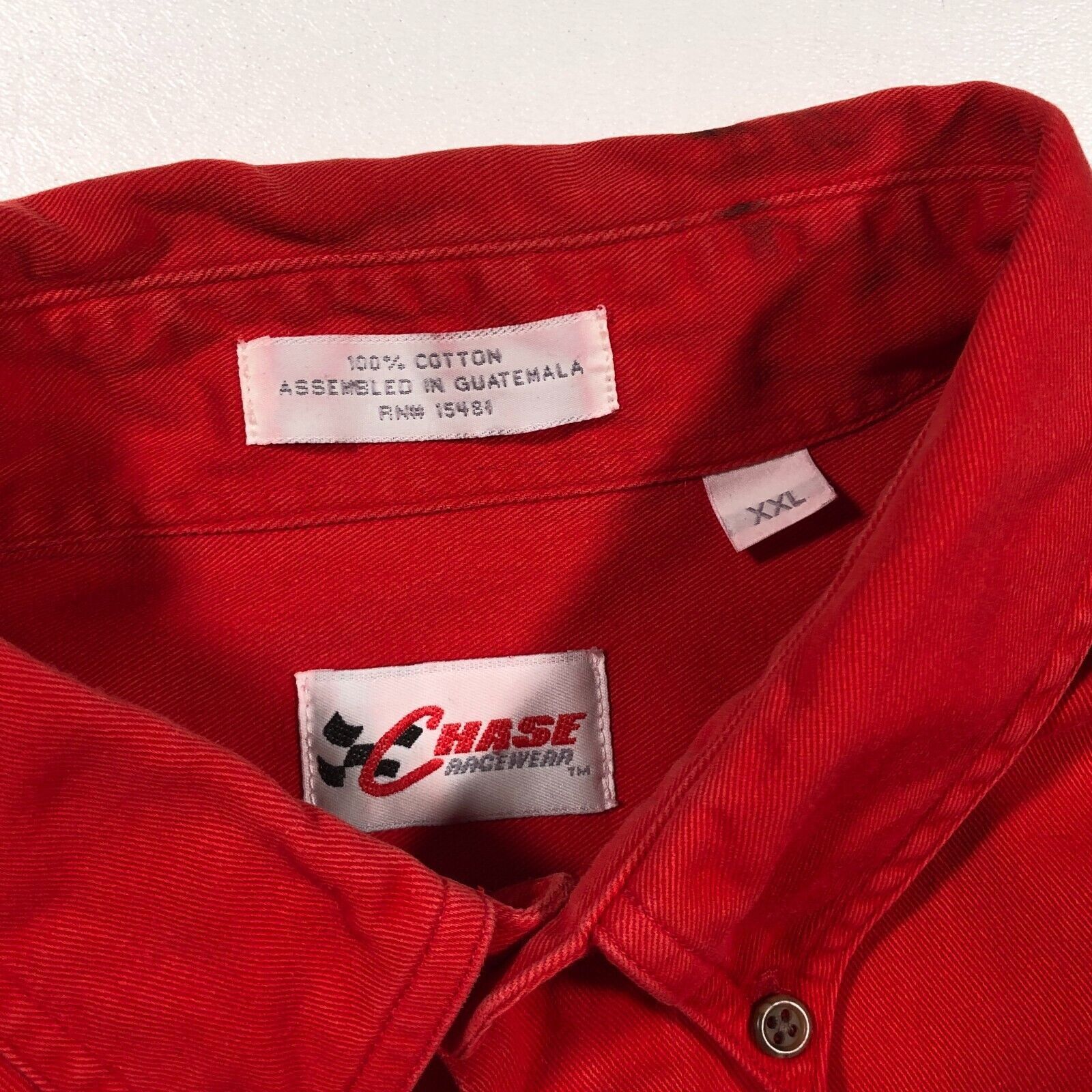 Chase Authentics × NASCAR Vintage 90s Chevrolet Racing Red Button Up Shirt LS size XXL Size US XXL / EU 58 / 5 - 5 Thumbnail