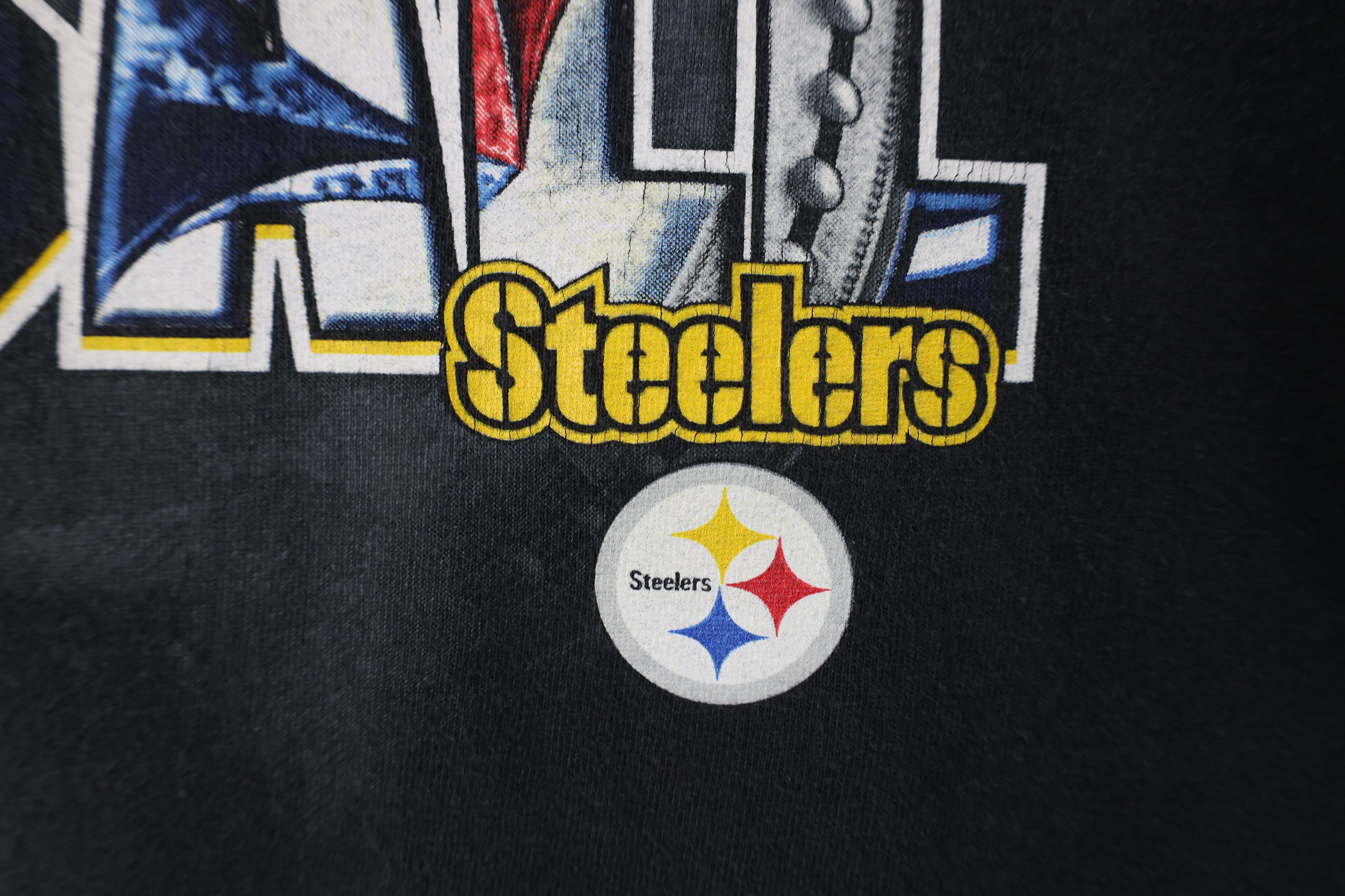 Vintage Vintage Spell Out Pittsburgh Steelers Football T-Shirt Size US L / EU 52-54 / 3 - 5 Thumbnail