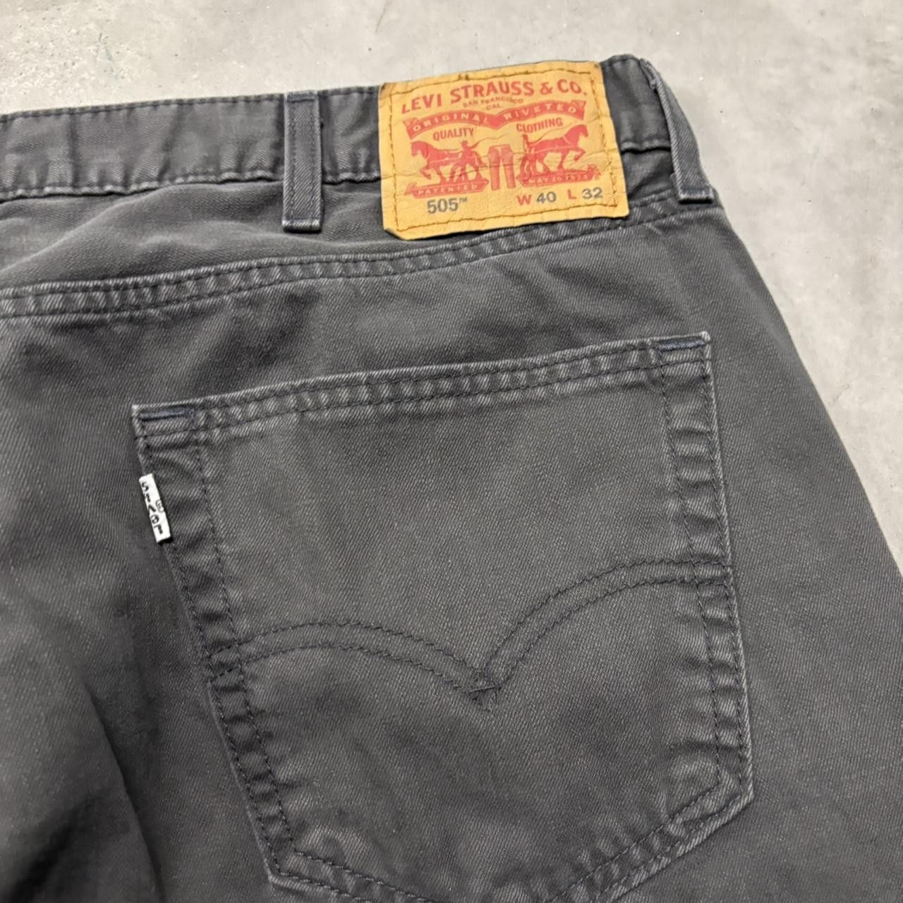 Levi's × Vintage Crazy Vintage Y2K/2000s Dark Grey Levis Streetwear Denim Jeans! Size US 38 / EU 54 - 7 Thumbnail