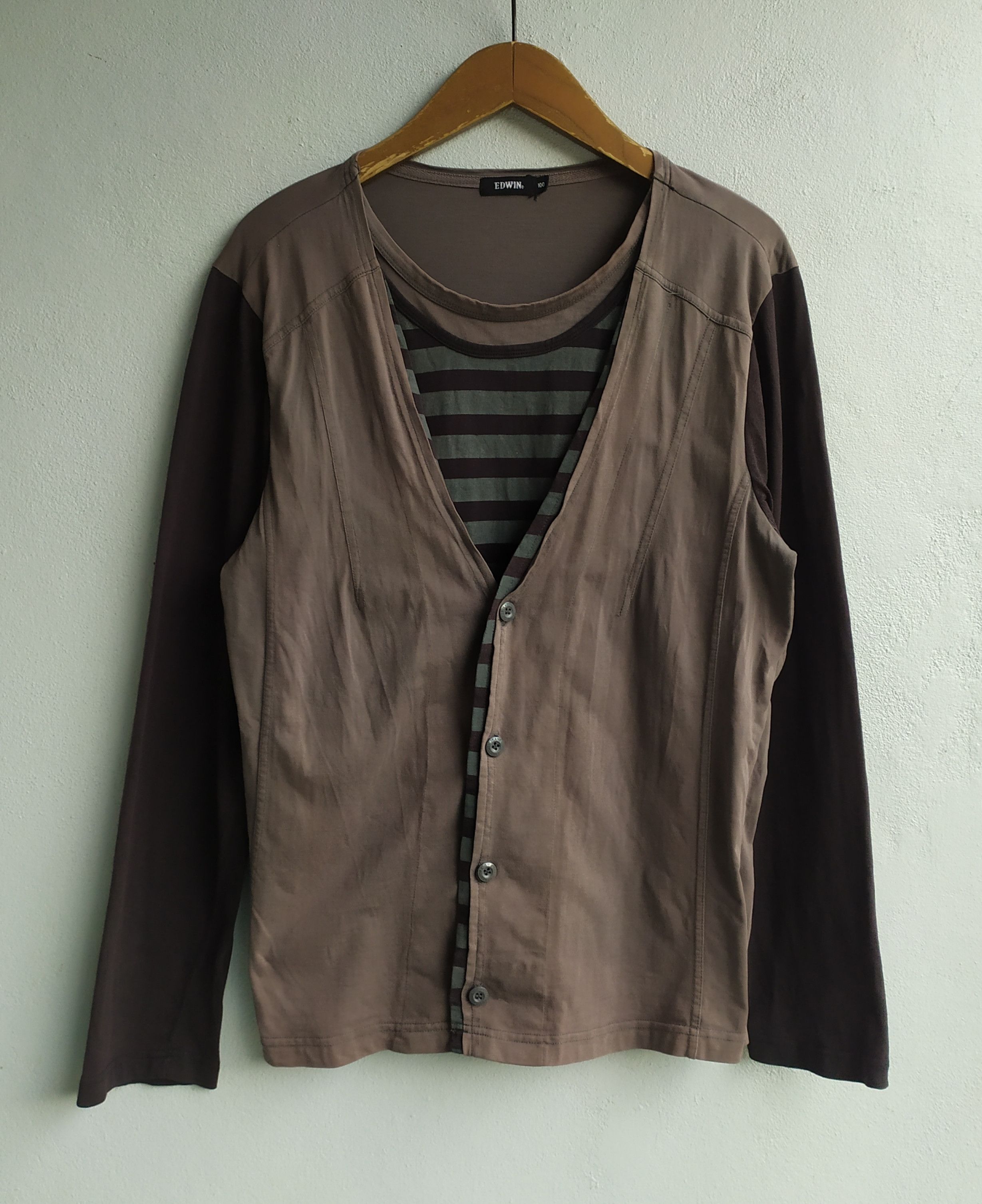 Edwin × Vintage Edwin Double Layer long Sleeve shirt Size US S / EU 44-46 / 1 - 2 Thumbnail