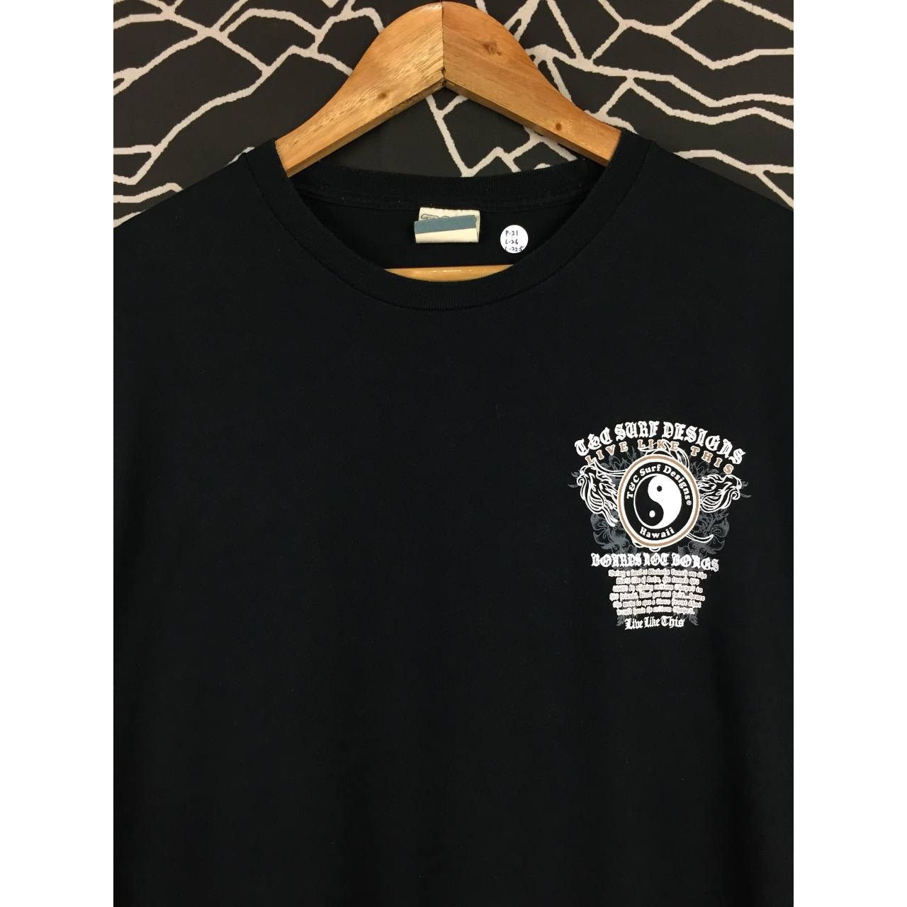 Vintage Vtg T&C Surf Designs Hawaii Live Like This Longsleeve Tee Size US M / EU 48-50 / 2 - 6 Thumbnail