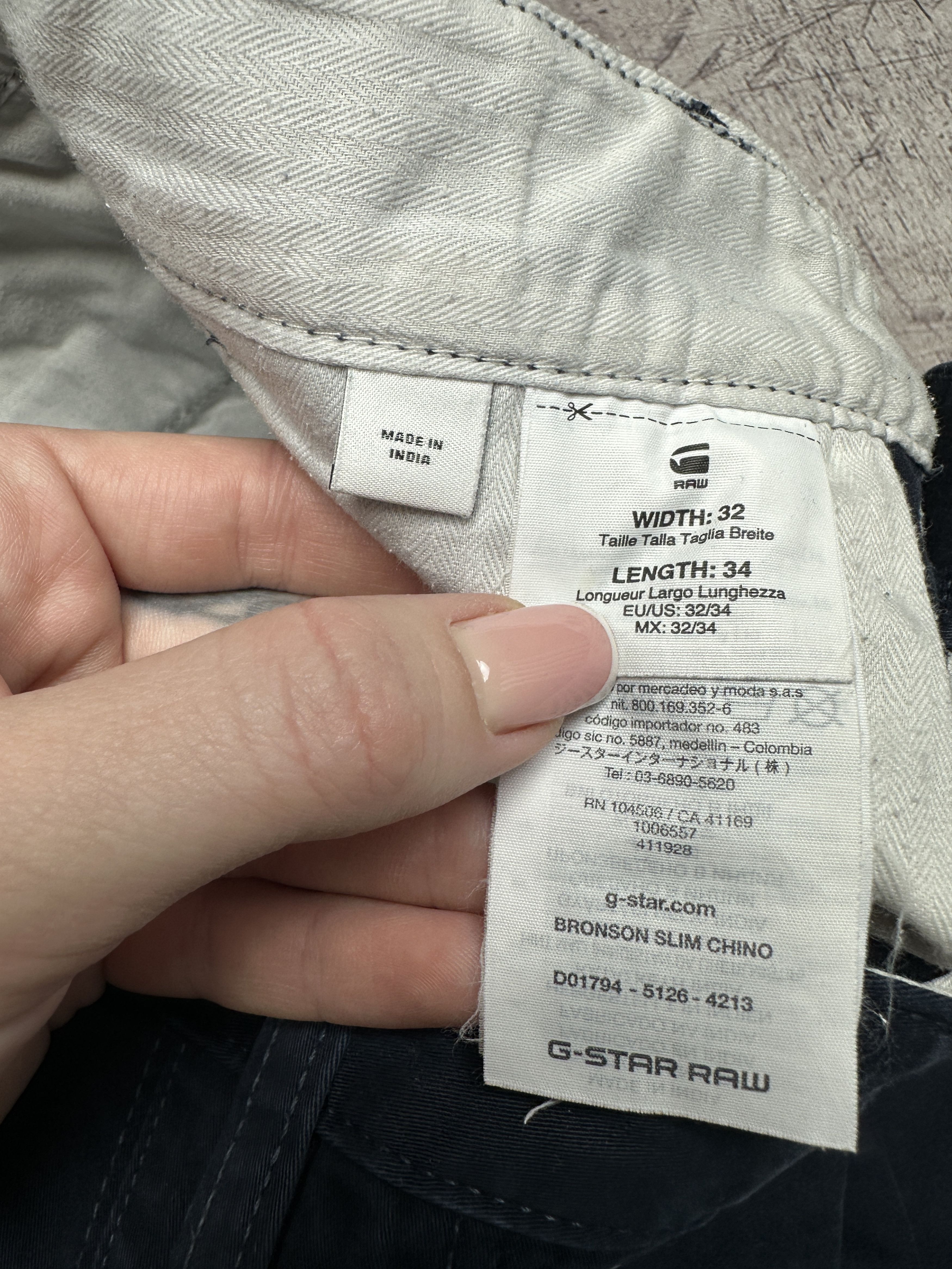 G-Star G Star Raw Mens Bronson Slim Chino Pants Size US 32 / EU 48 - 5 Thumbnail