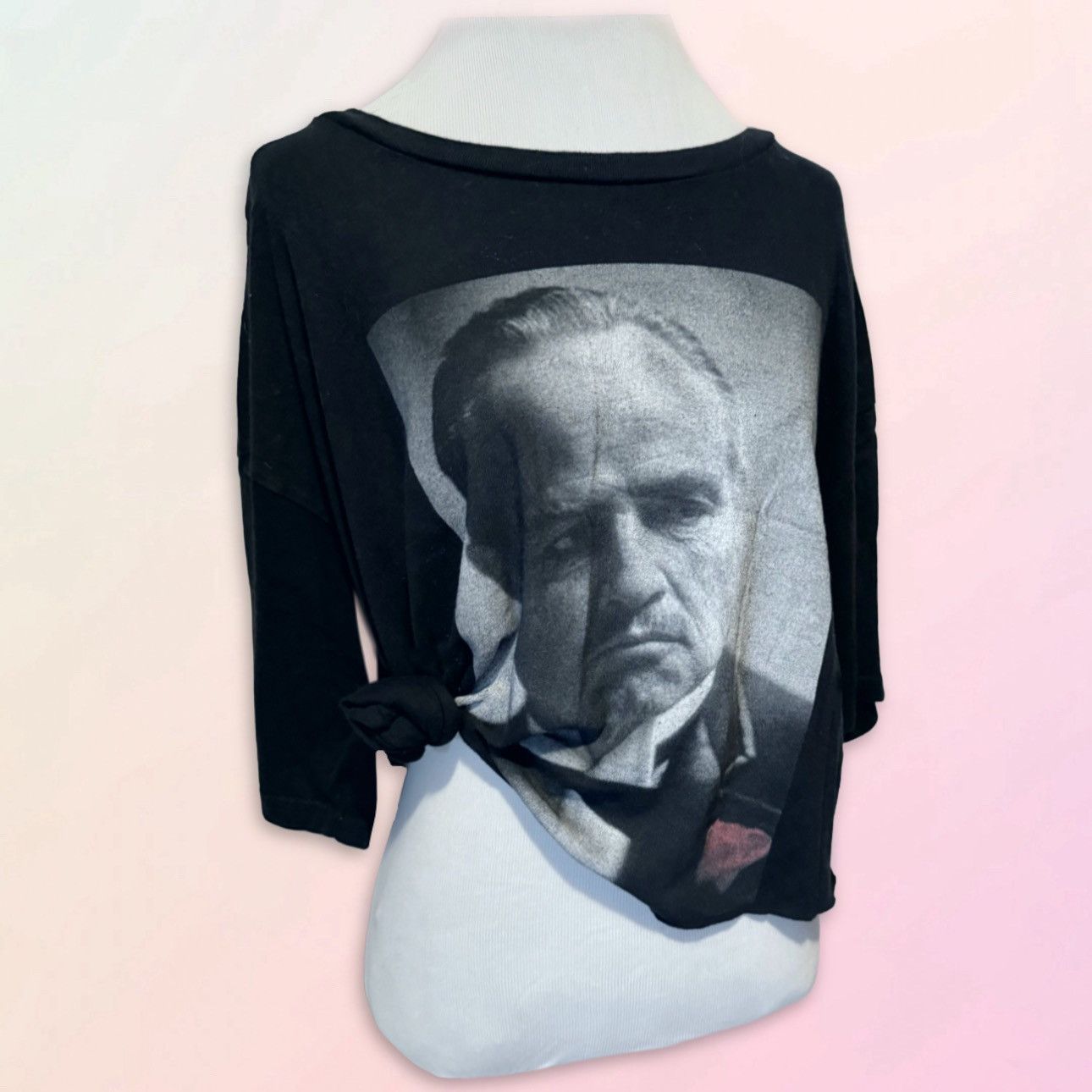 Vintage American Classics, Retro, The Godfather, Raw Hem Cropped Tee Size XL / US 12-14 / IT 48-50 - 1 Thumbnail