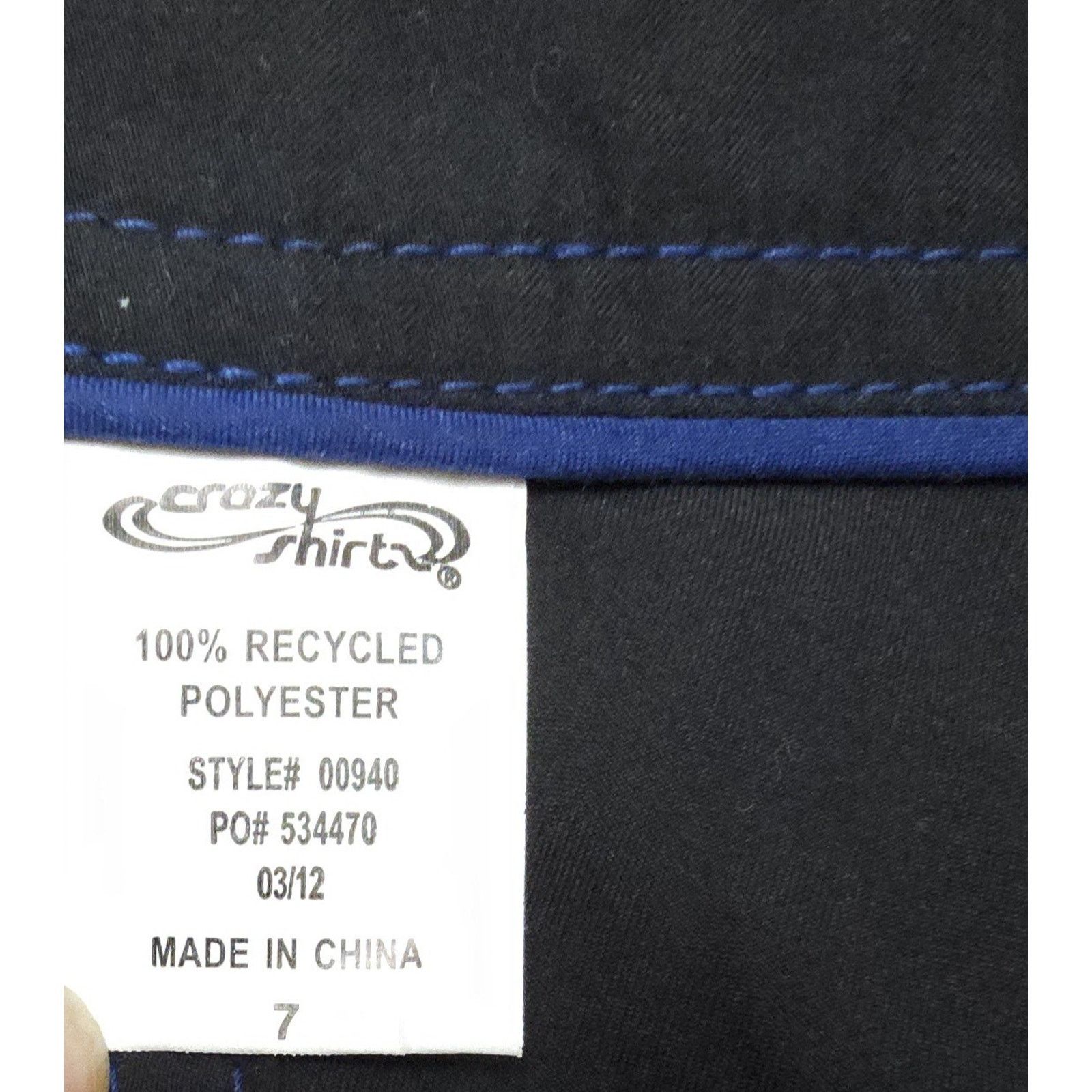 Other Crazy Shirts Shorts Mens Blue Twill Logo Size 7 W 27" Size US 27 - 9 Thumbnail