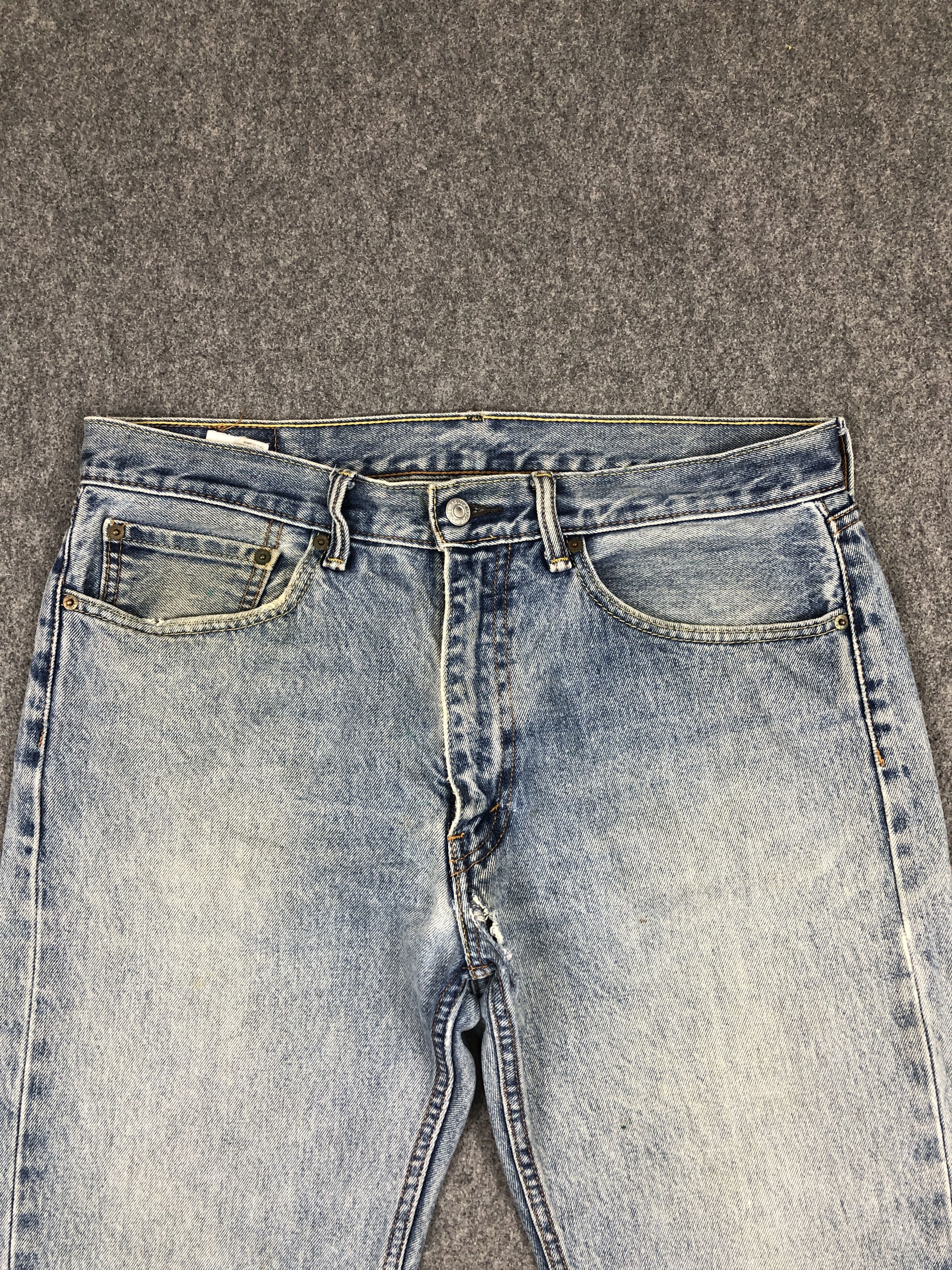 Levi's × Vintage Vintage Levis 505 Faded Blue Jeans DP2355 Size US 34 / EU 50 - 2 Thumbnail