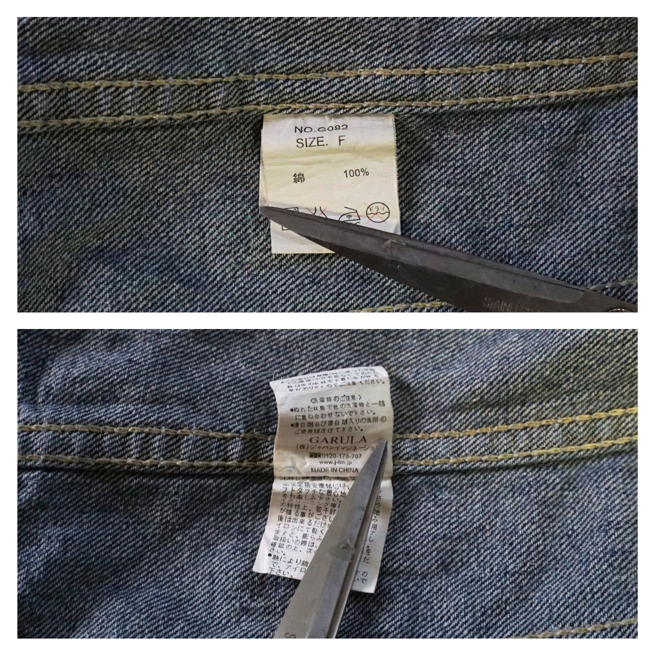 Japanese Brand GARULA Ripped & Distressed Women Denim Jacket Size XS / US 0-2 / IT 36-38 - 9 Thumbnail