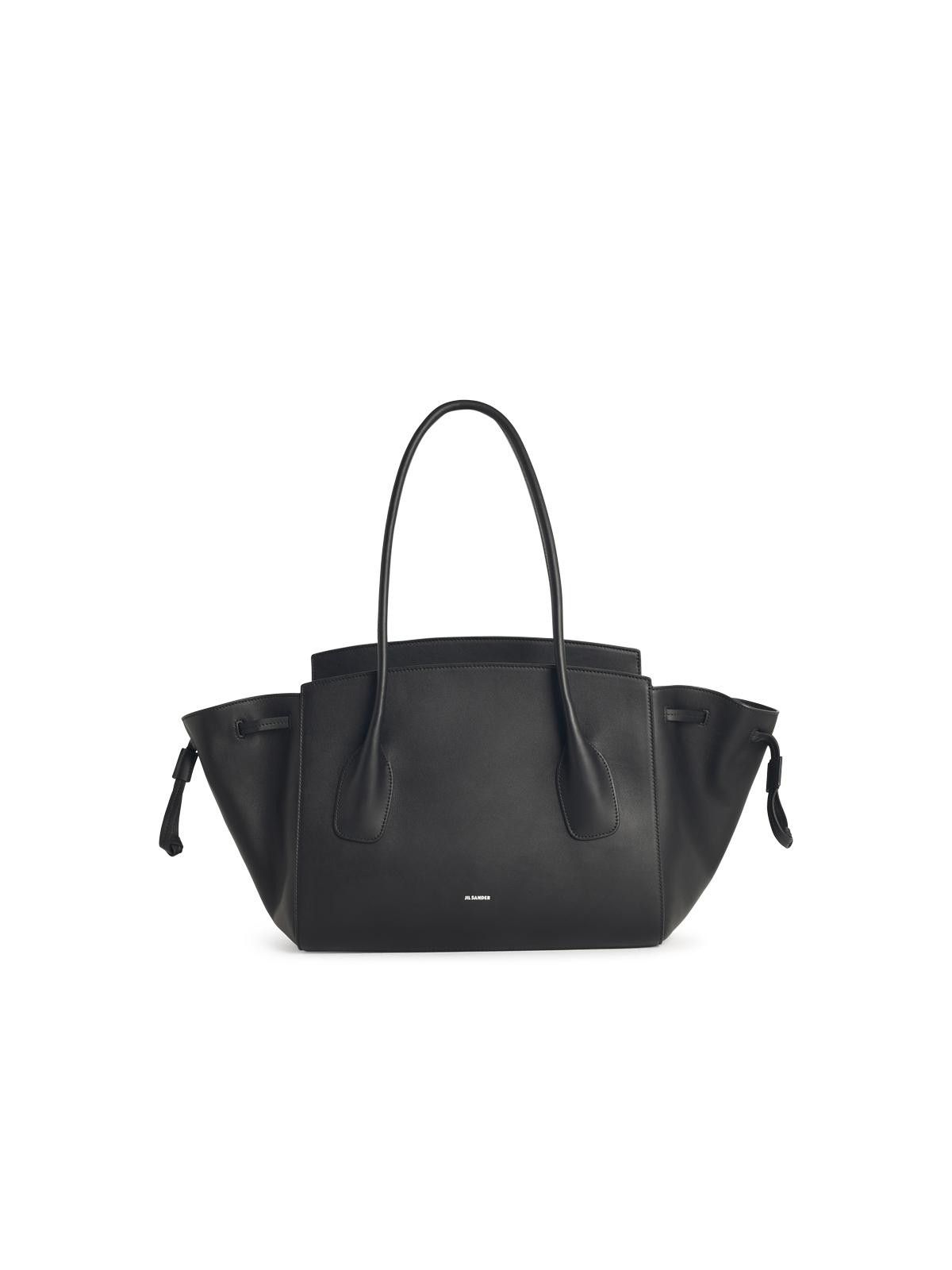Jil Sander JIL SANDER Small 'Voyage' Black Leather Bag Size ONE SIZE - 1 Thumbnail
