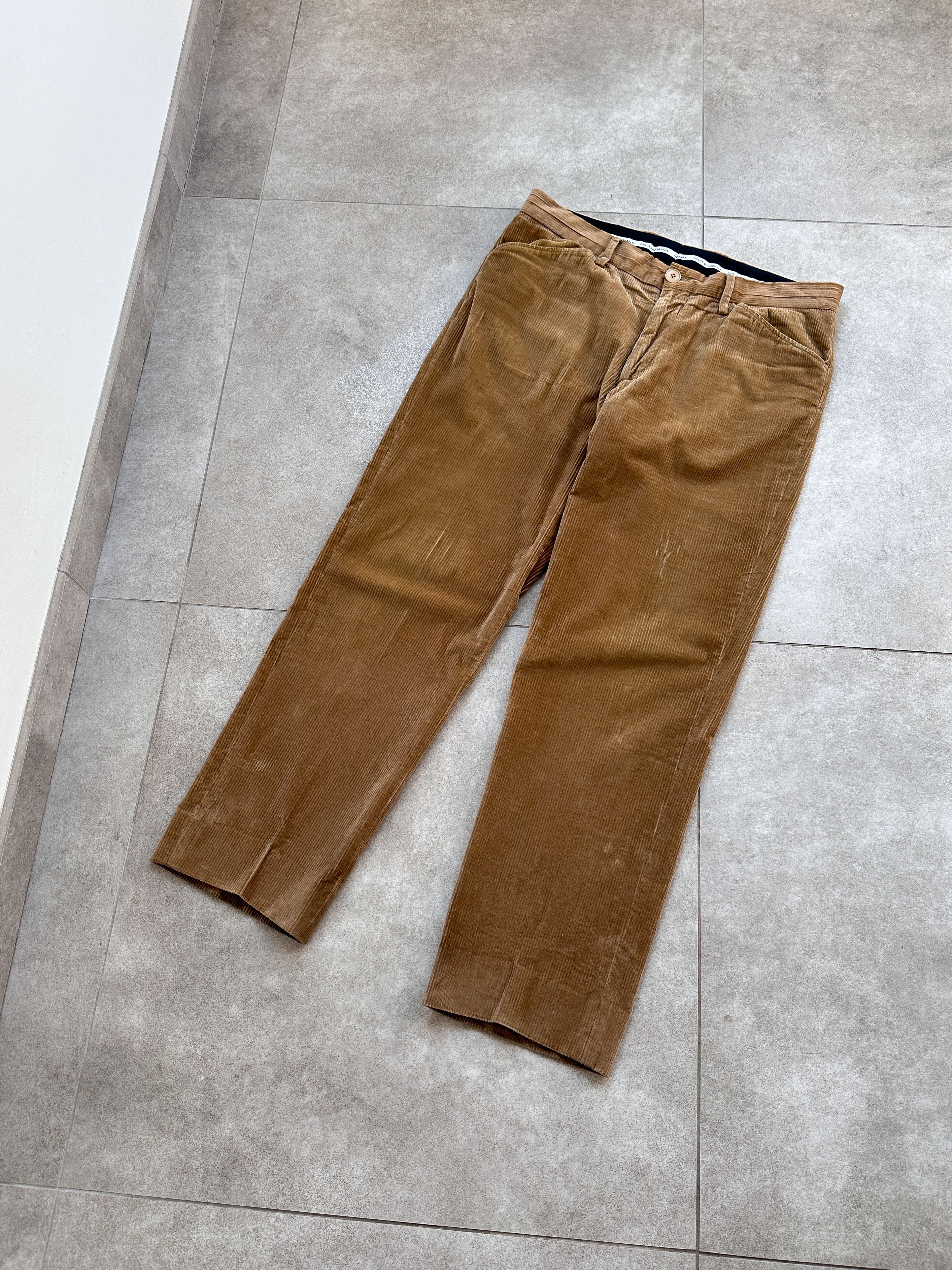 Dolce & Gabbana Vintage Dolce & Gabbana D&G Velvet Pants Trousers Size US 32 / EU 48 - 1 Thumbnail