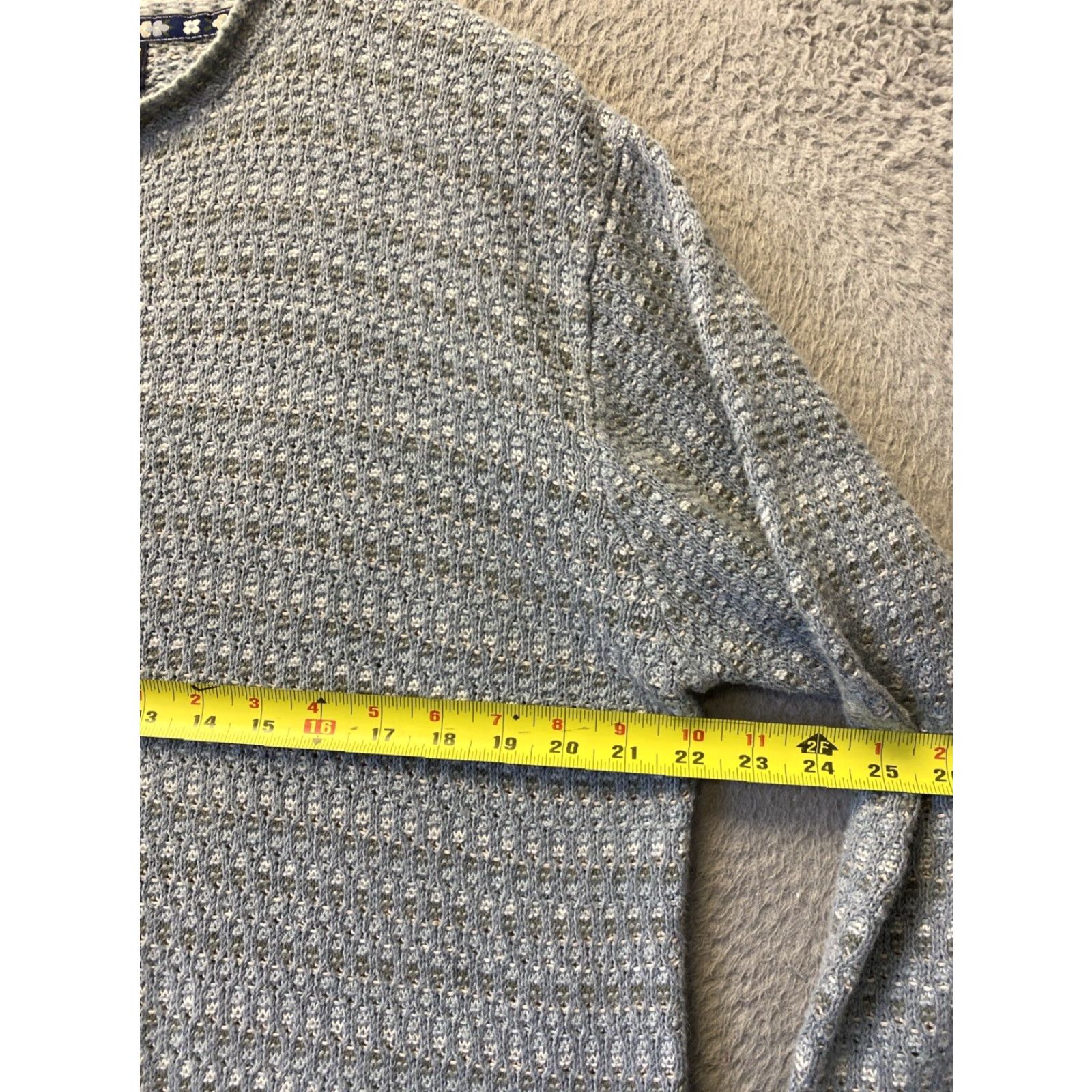 Vintage VINTAGE Woolrich Women's Sweater Pullover XL Blue Gray Knit 90s Gorp Outdoor Fall Winter Size XL / US 12-14 / IT 48-50 - 5 Thumbnail
