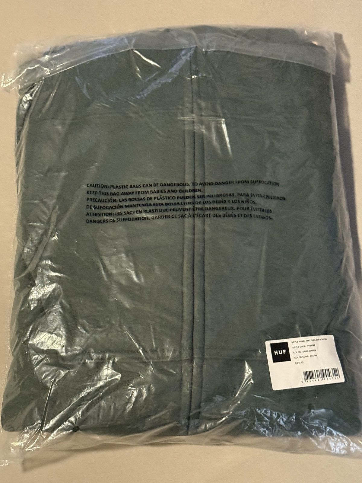 Huf HUF Worldwide Men’s 1993 Full Zip Hoodie Green Brand New DS Size US XL / EU 56 / 4 - 4 Thumbnail