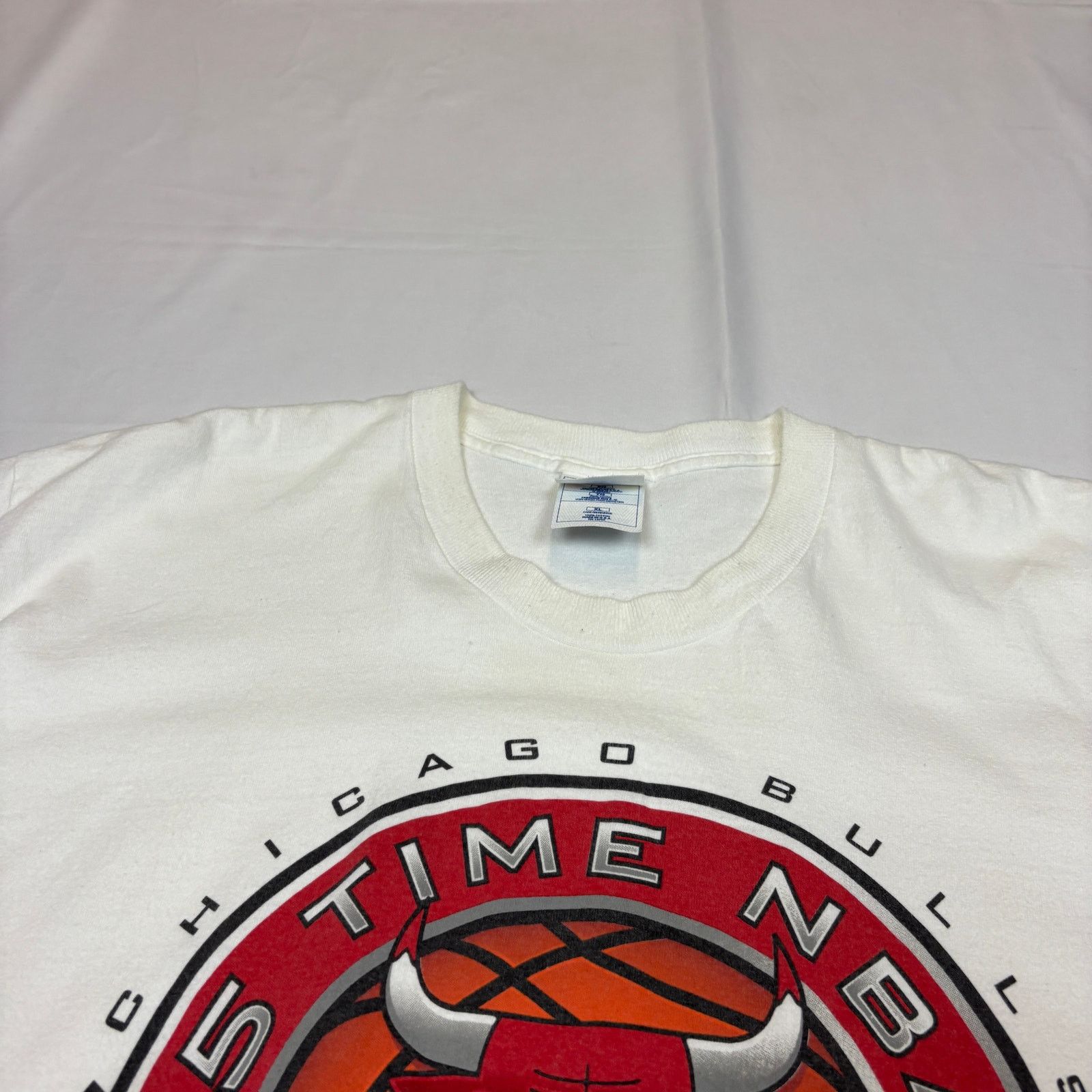 Pro Player Vintage 1997 Chicago Bulls Pro Player 5 Time Tee Shirt XL Size US XL / EU 56 / 4 - 10 Thumbnail