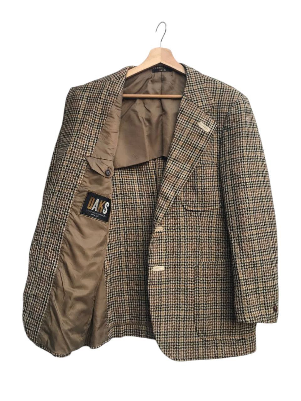 DAKS × Vintage Daks Checkered Wool Jacket Size US M / EU 48-50 / 2 - 2 Thumbnail
