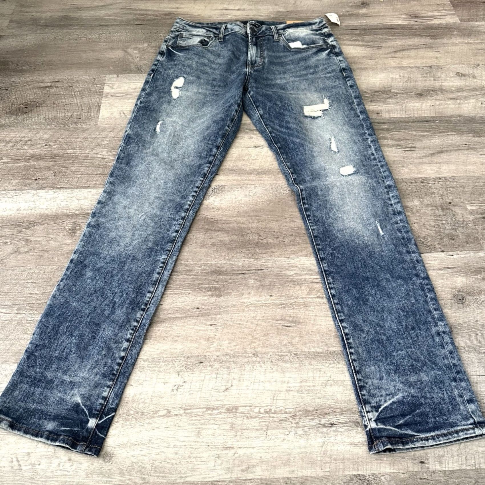 Vintage Aeropostale AERO Slim Straight Jeans Mens Sz 34x32 Distressed Stretch Denim NEW Size US 34 / EU 50 - 5 Thumbnail