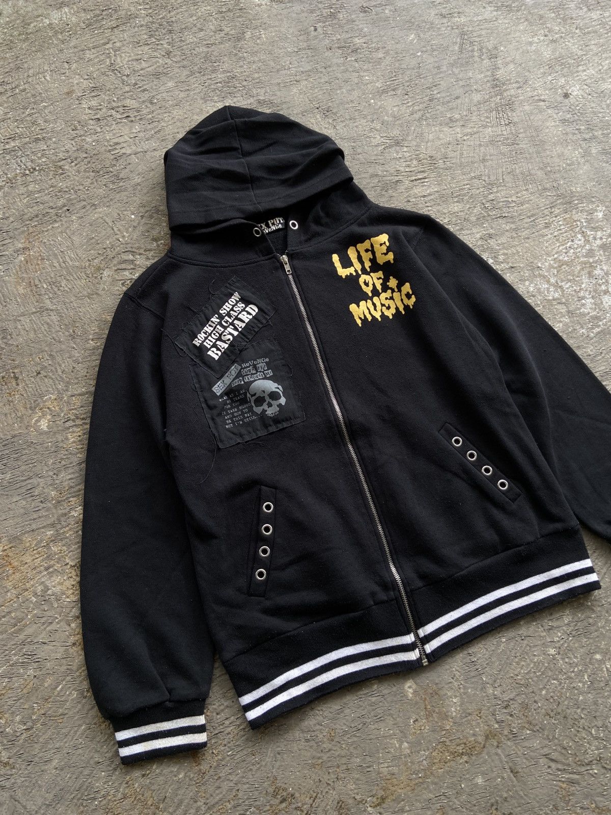 20471120 2000s Sexpot Revenge - Vkei Style Life Of Music Zip Hoodie Size US L / EU 52-54 / 3 - 4 Thumbnail