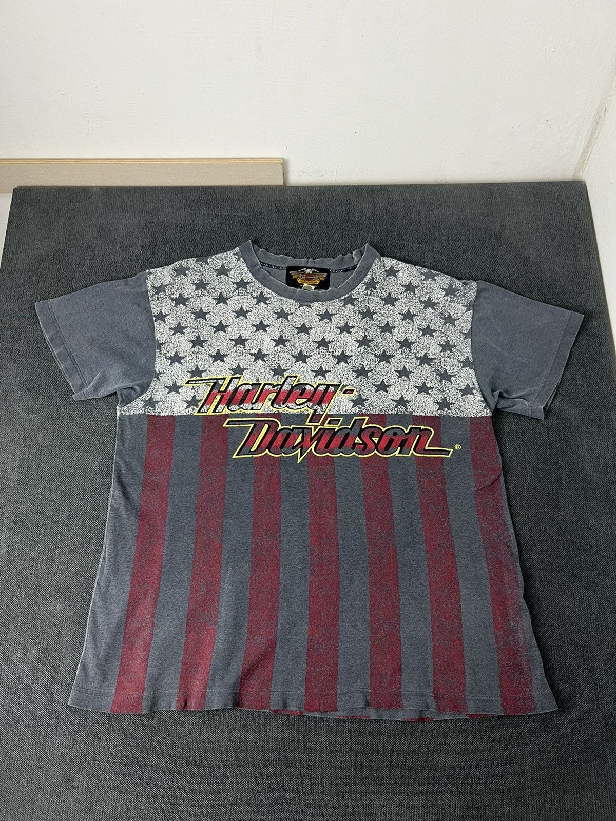 Harley Davidson vintage-style Harley-Davidson American flag graphic t-shirt Size US XL / EU 56 / 4 - 3 Thumbnail