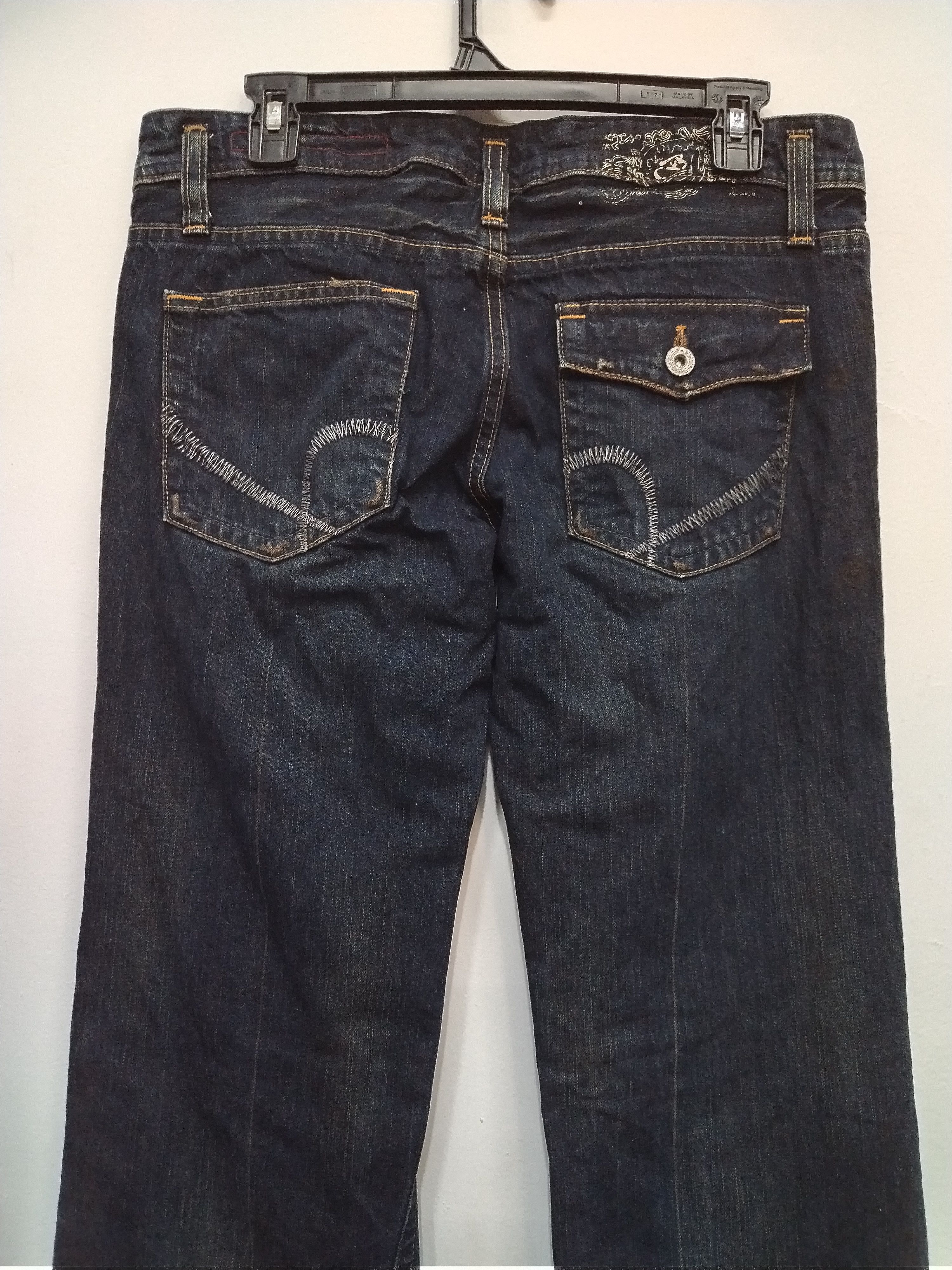 If Six Was Nine 💥STEALS! FLARE BRAPPERS DISTRESSED DESIGN JEANS Size 32" / US 10 / IT 46 - 12 Thumbnail