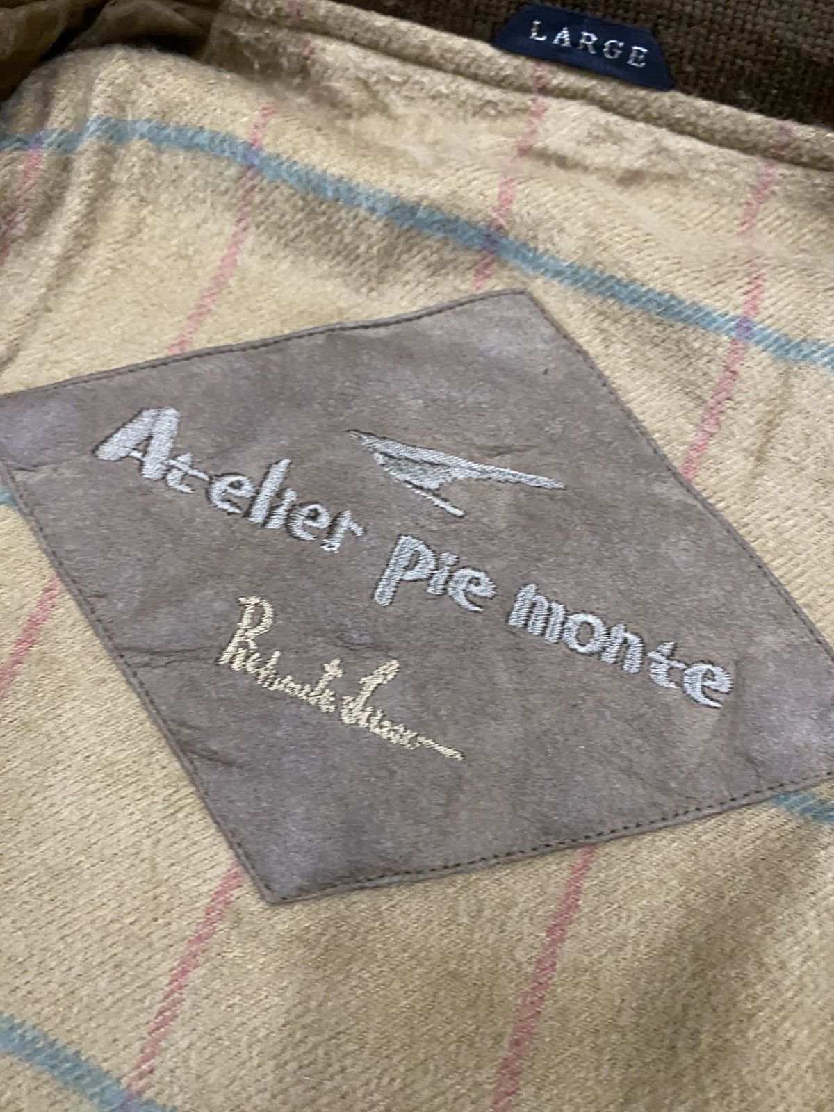 Vintage Vtg 80s Wool Cashmere Jacket Brown - Atelier Pie Monte Size US L / EU 52-54 / 3 - 13 Thumbnail