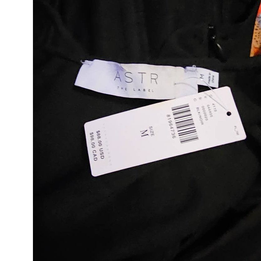 Anthropologie New Anthropologie ASTR The Label Betty Top $88 MEDIUM Black Size M / US 6-8 / IT 42-44 - 5 Thumbnail