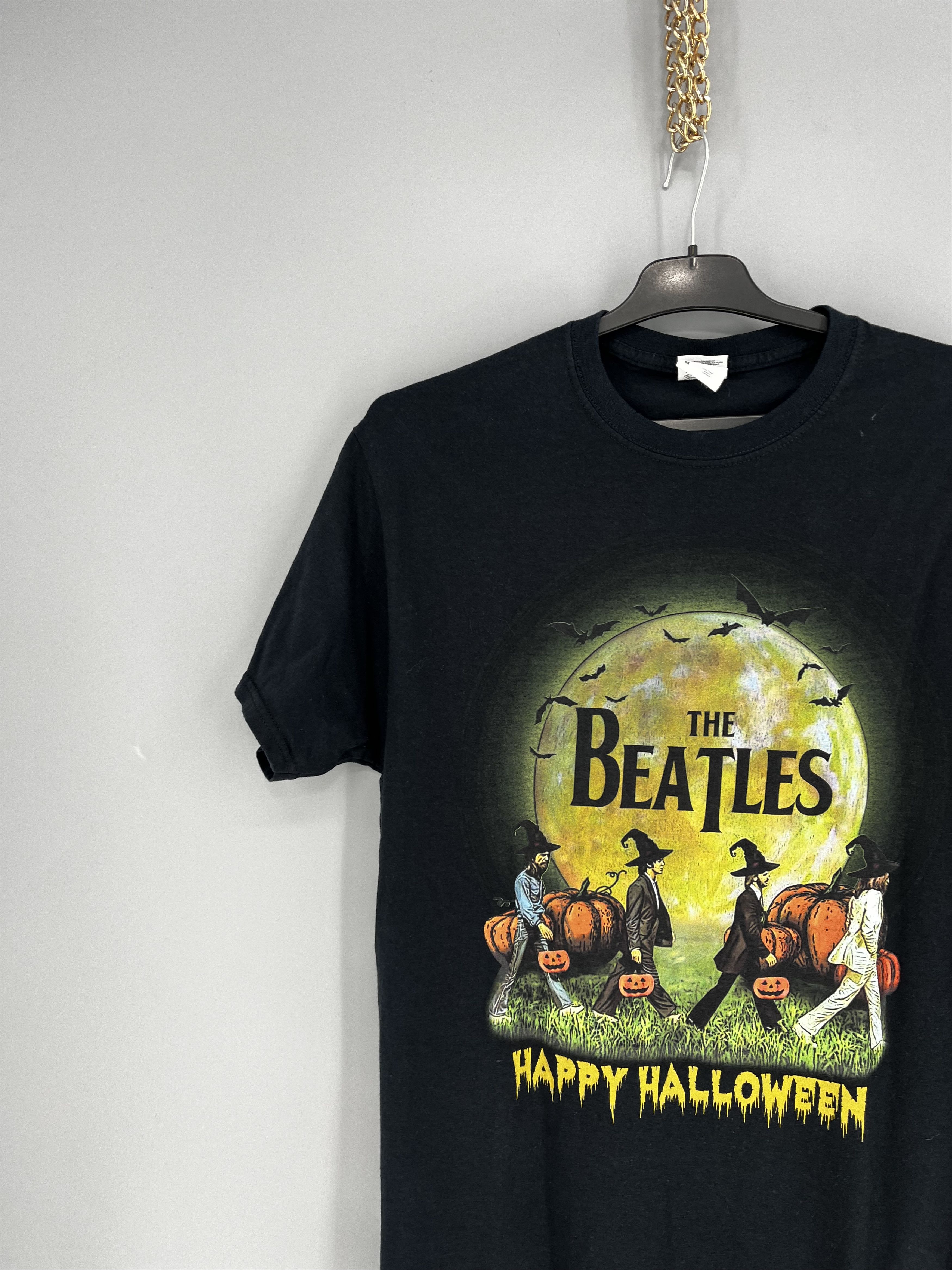 Band Tees Vintage The Beatles Happy HalloweenThrashed Rock Streetwear Size US M / EU 48-50 / 2 - 4 Thumbnail