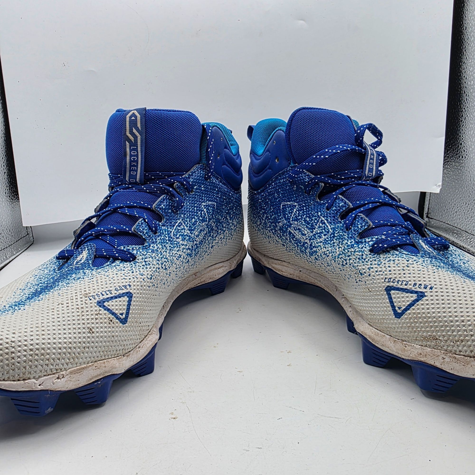 Under Armour Under Armour Spotlight Franchise 2.0 Mens Size 10.5 Blue Whi Size US 10.5 / EU 43-44 - 3 Thumbnail