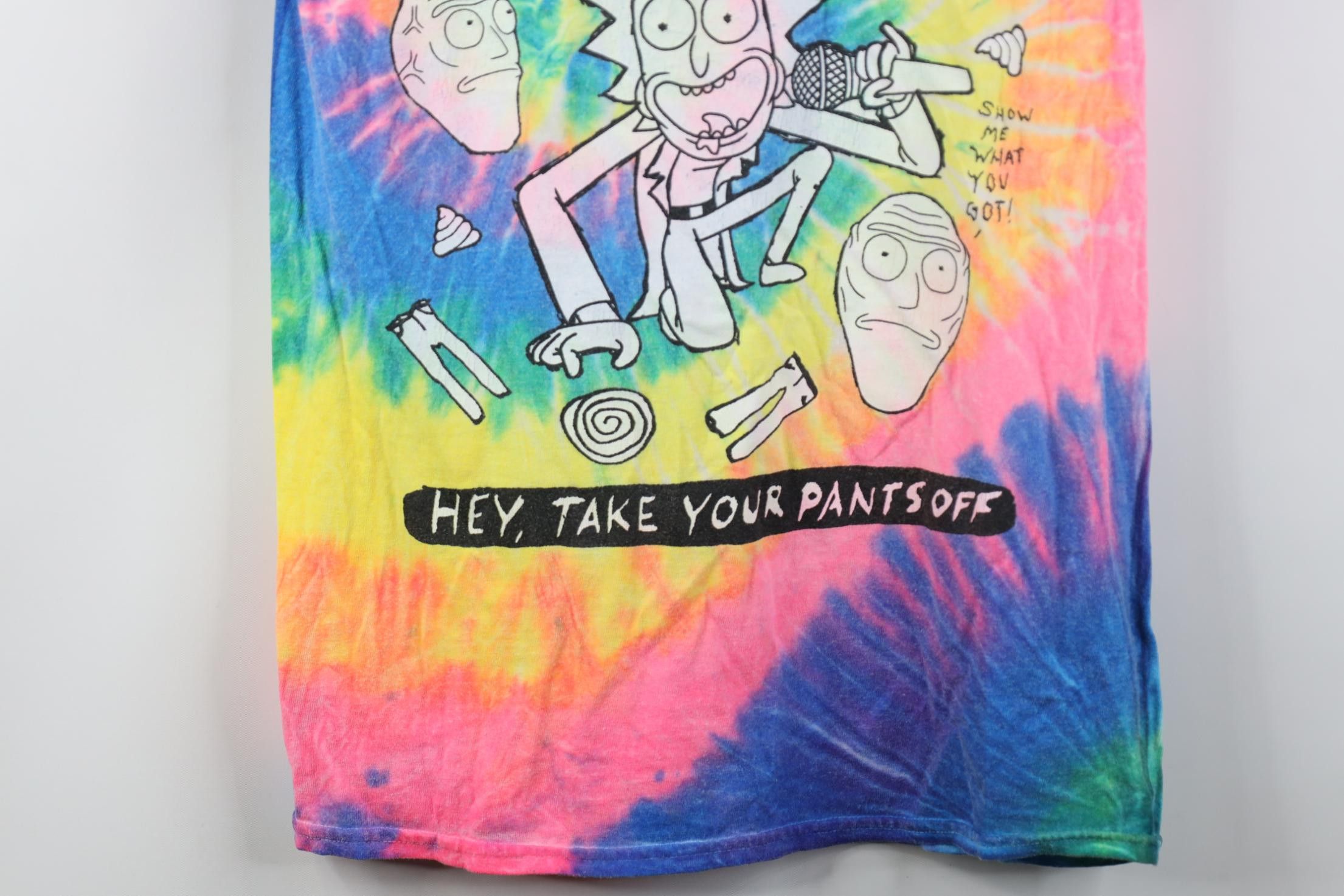 Vintage Y2K Rick and Morty Get Schwifty Tie Dye Short Sleeve T-Shirt Size US S / EU 44-46 / 1 - 3 Thumbnail