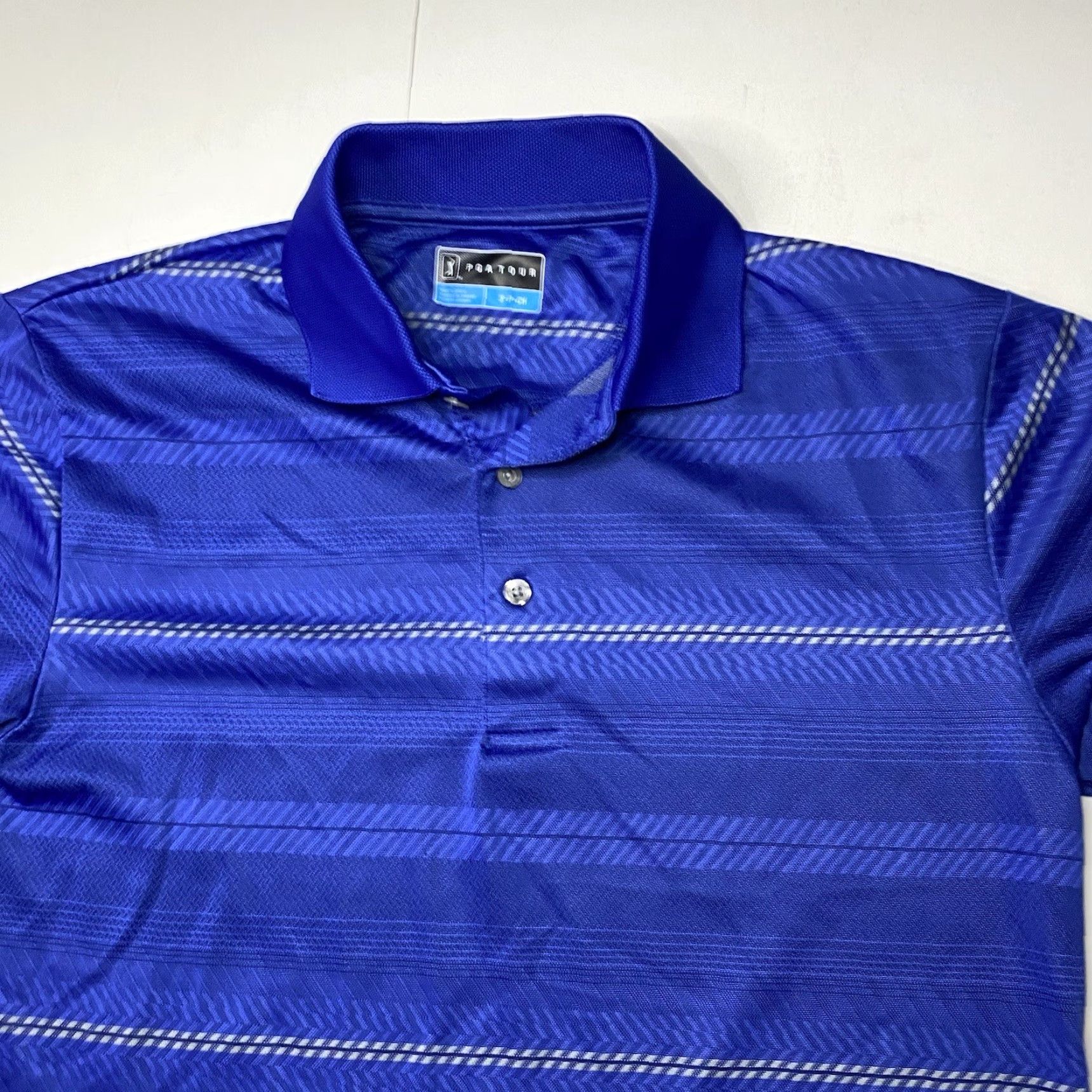 PGA Tour PGA TOUR Polo Shirt Men Short Sleeve Blue Small Tropical Golf Shirt Size US S / EU 44-46 / 1 - 4 Thumbnail