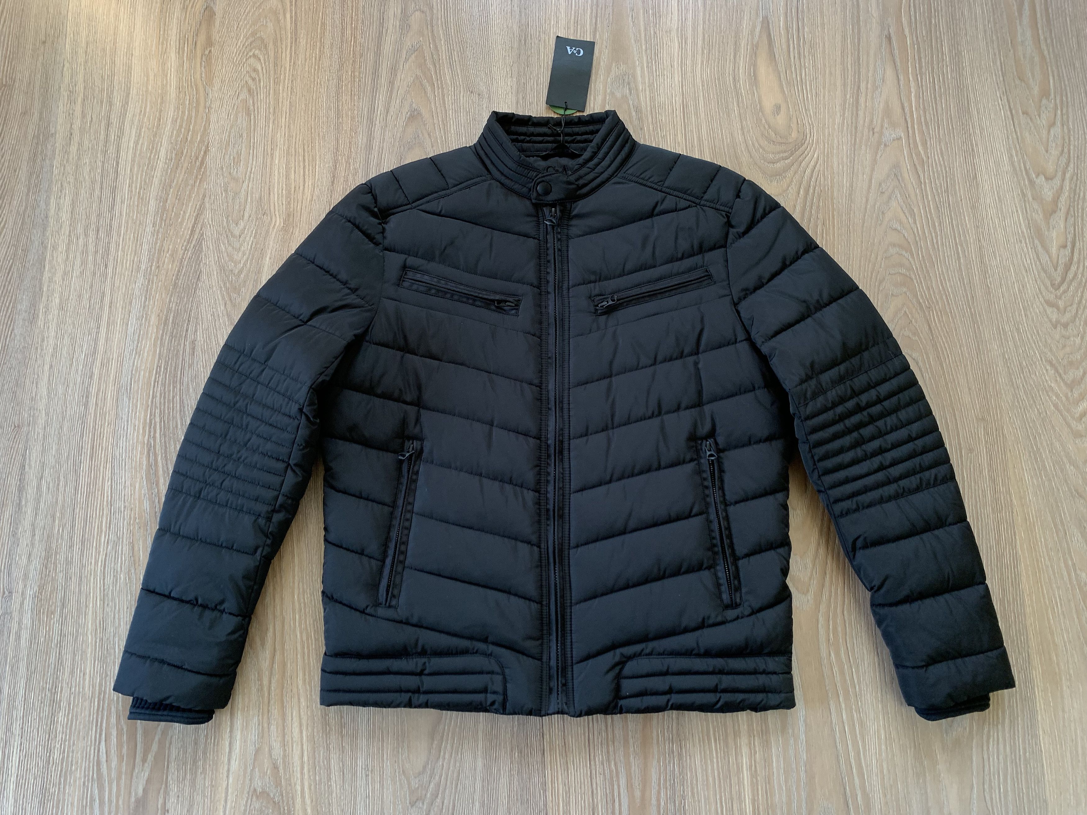 C&A C&A New Black Quilted Jacket Size US M / EU 48-50 / 2 - 2 Thumbnail