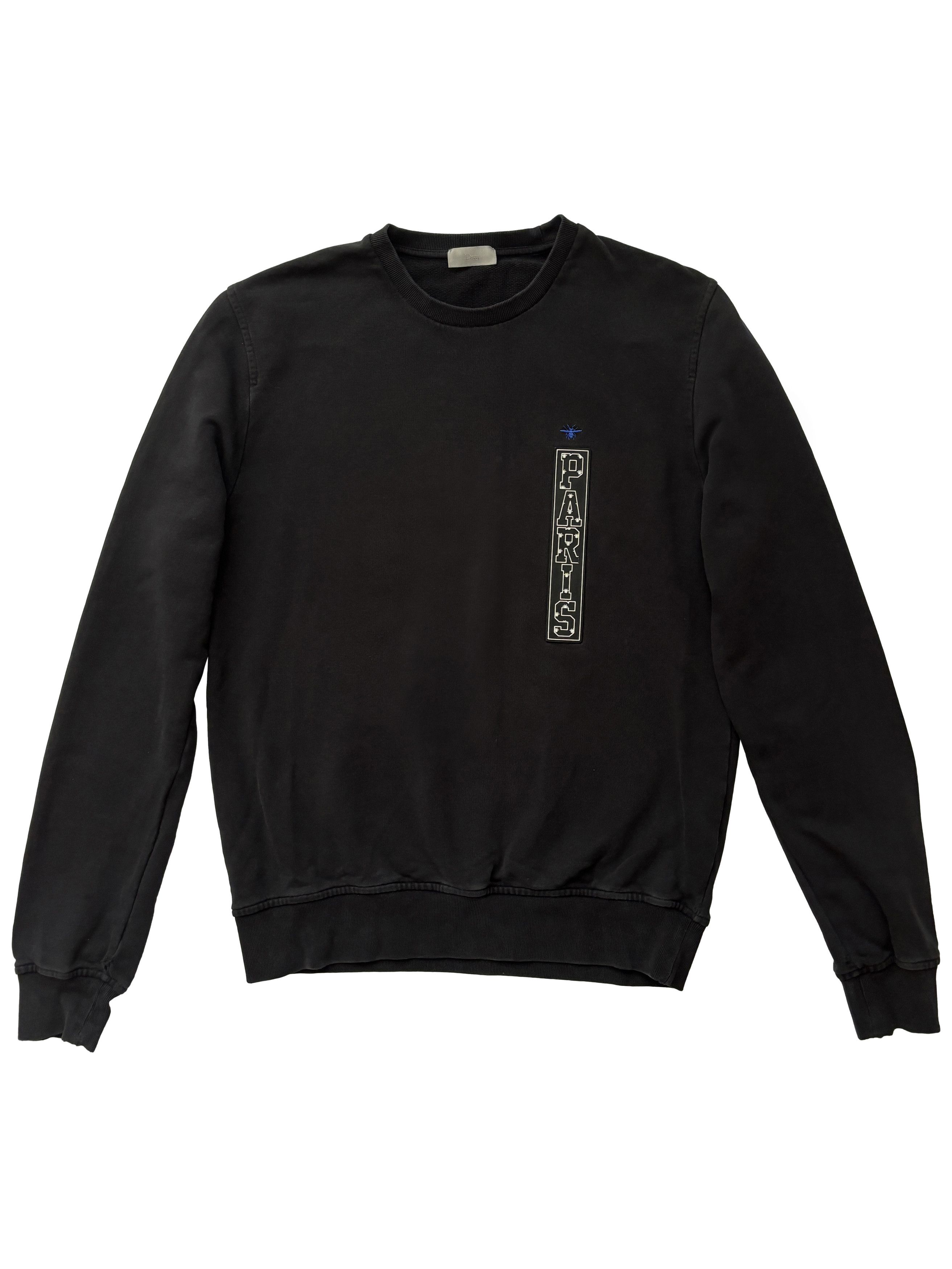 Dior ⚡️QUICK SALE⚡️Dior Black "Paris" Crewneck Sweatshirt Size US M / EU 48-50 / 2 - 1 Thumbnail