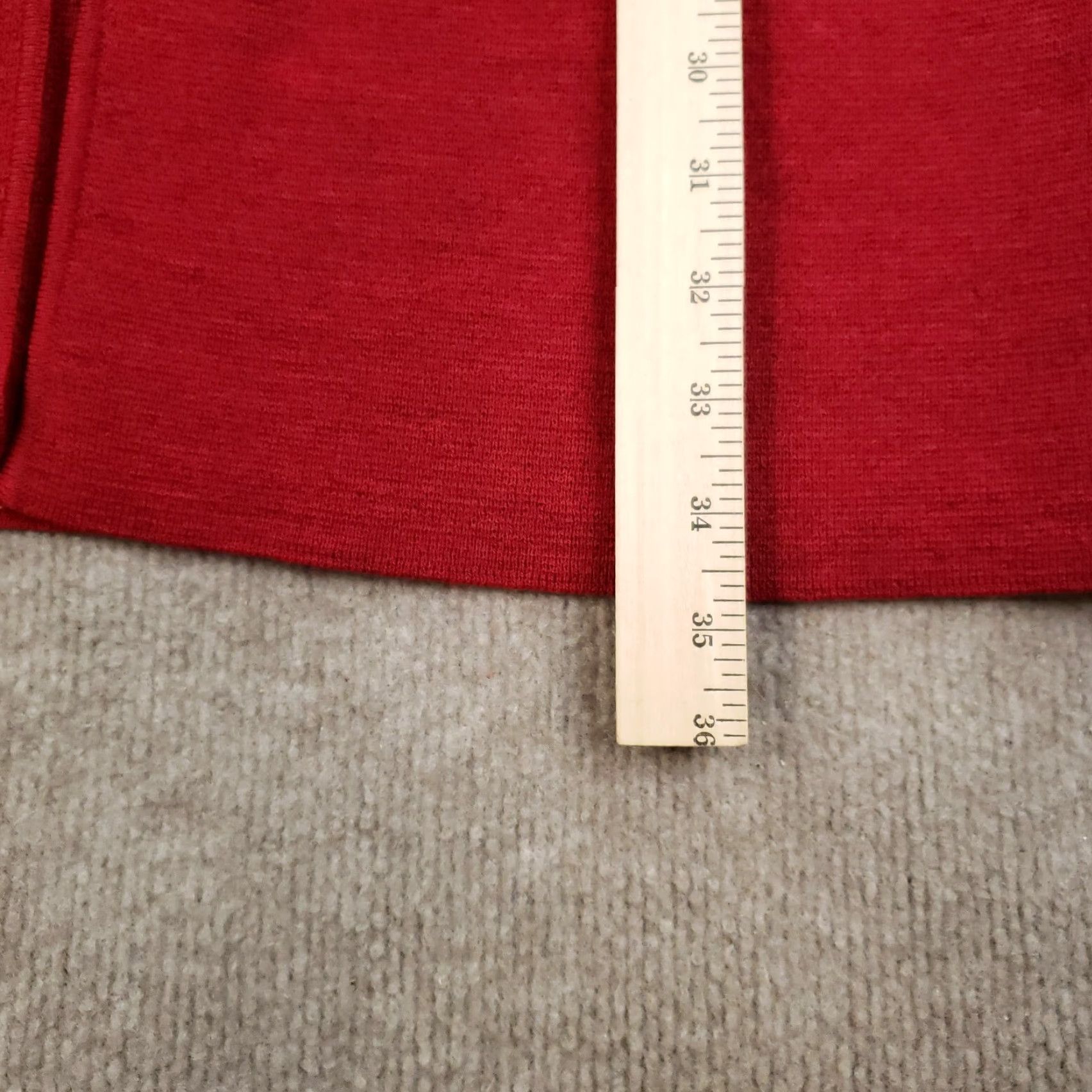 Eileen Fisher VINTAGE Eileen Fisher Cardigan Sweater Womens M Red Open Front Pockets Holes Size M / US 6-8 / IT 42-44 - 4 Thumbnail