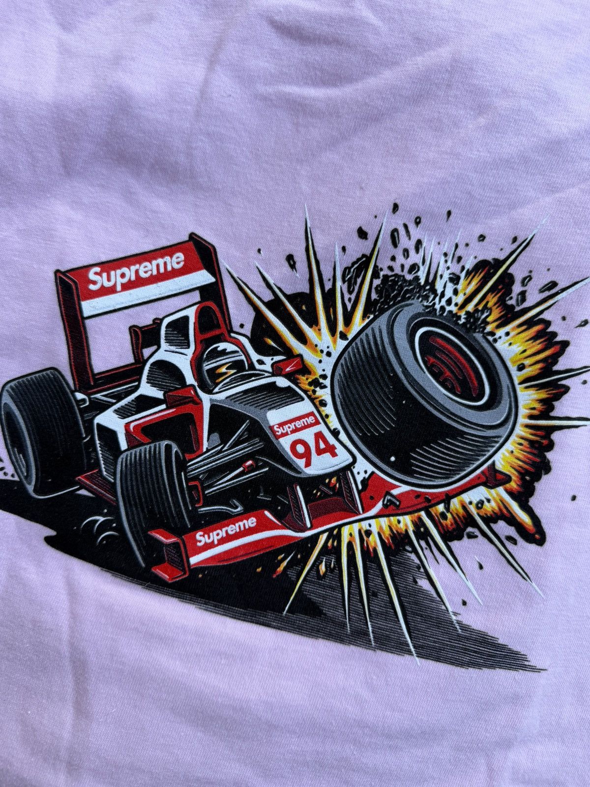 Supreme Supreme Crash Tee FW 21 Pink New Size Large Size US L / EU 52-54 / 3 - 2 Thumbnail