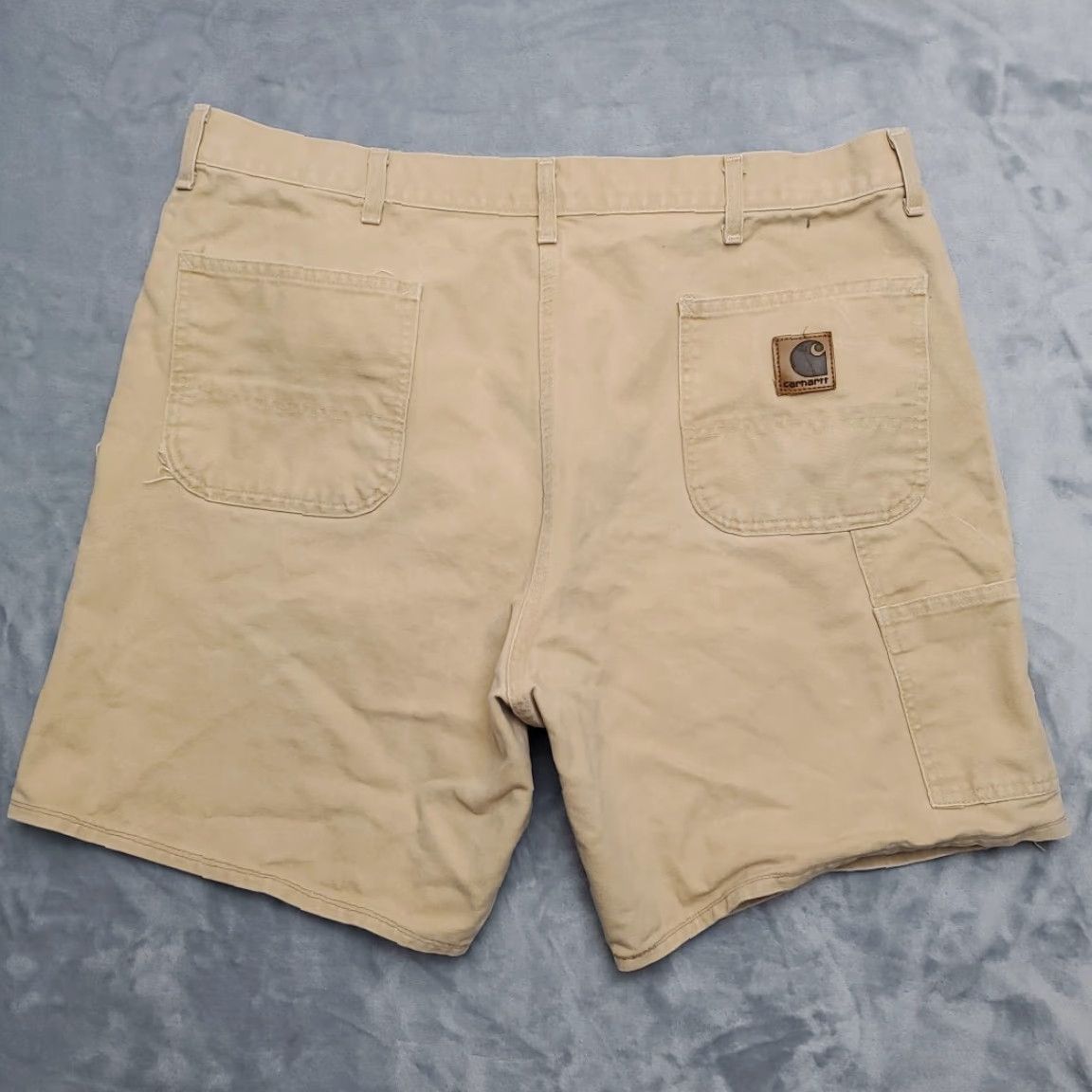 Carhartt VINTAGE Carhartt Shorts Men 44 Light Brown Canvas Work Chino Cargo B12 WET Jorts Size US 44 / EU 60 - 7 Thumbnail