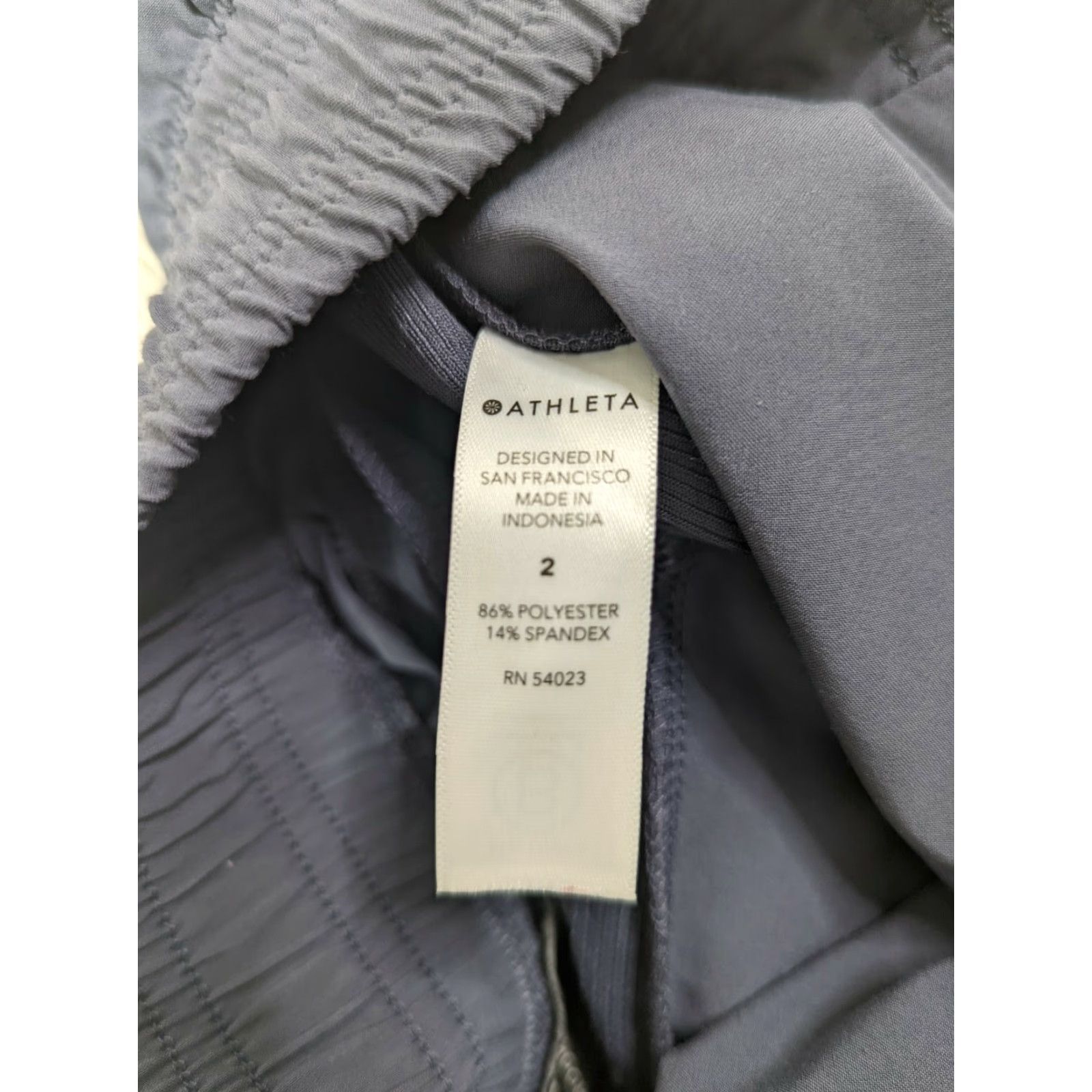 Athleta VINTAGE ATHLETA Brooklyn Jogger Pants Medieval Violet 2 #530631 Travel Commute A1W Size 26" / US 2 / IT 38 - 4 Thumbnail