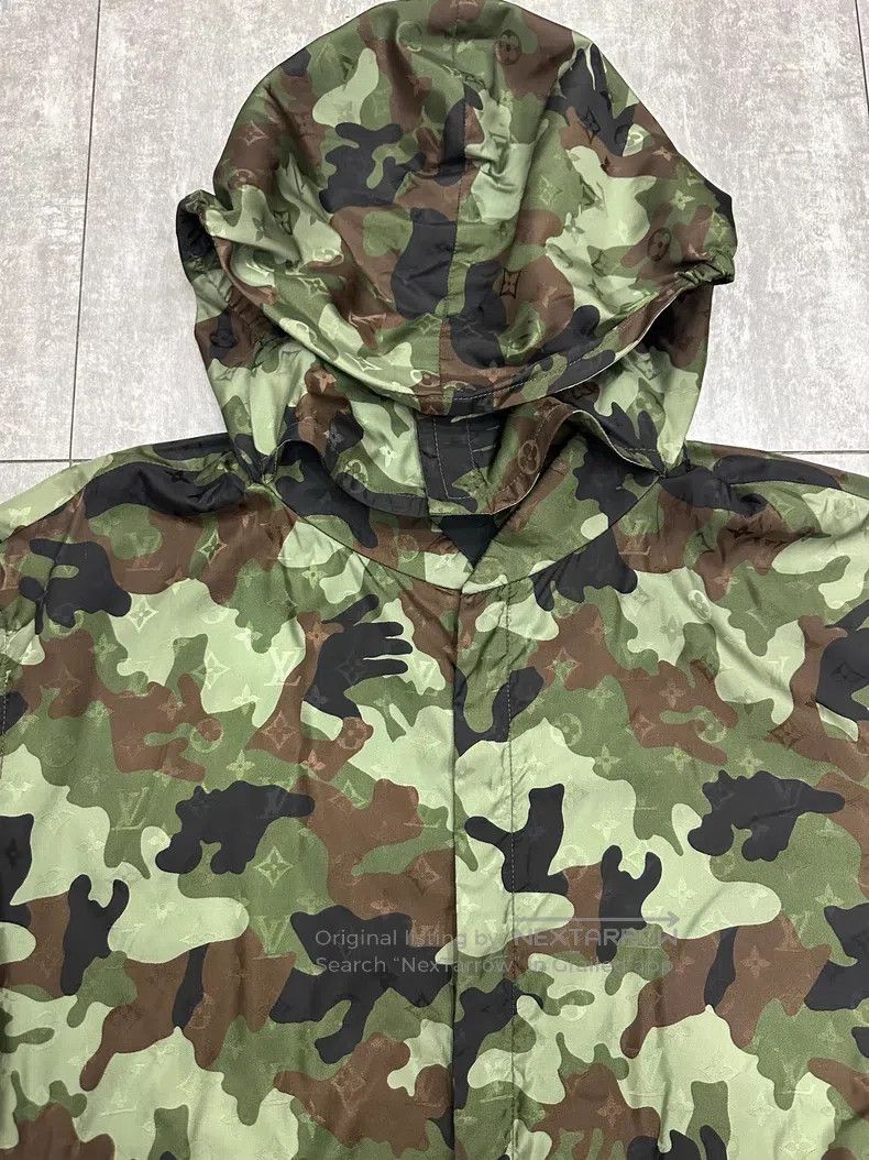 Louis Vuitton Louis Vuitton Camouflage Hooded jacket Size US L / EU 52-54 / 3 - 3 Thumbnail