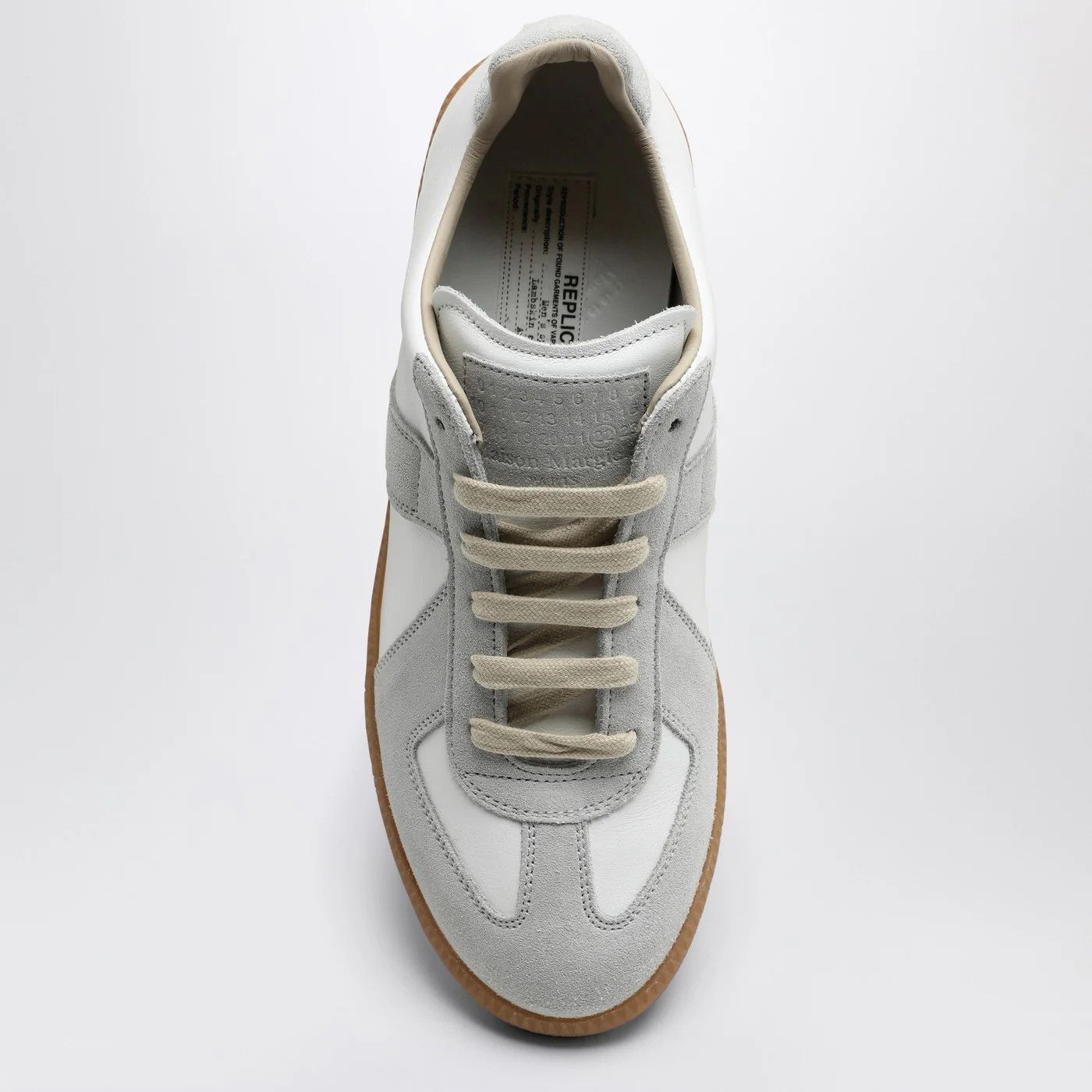 Maison Margiela o1d2blof0426 Low-Top Sneakers in Grey/White Size US 8 / IT 38 - 3 Thumbnail